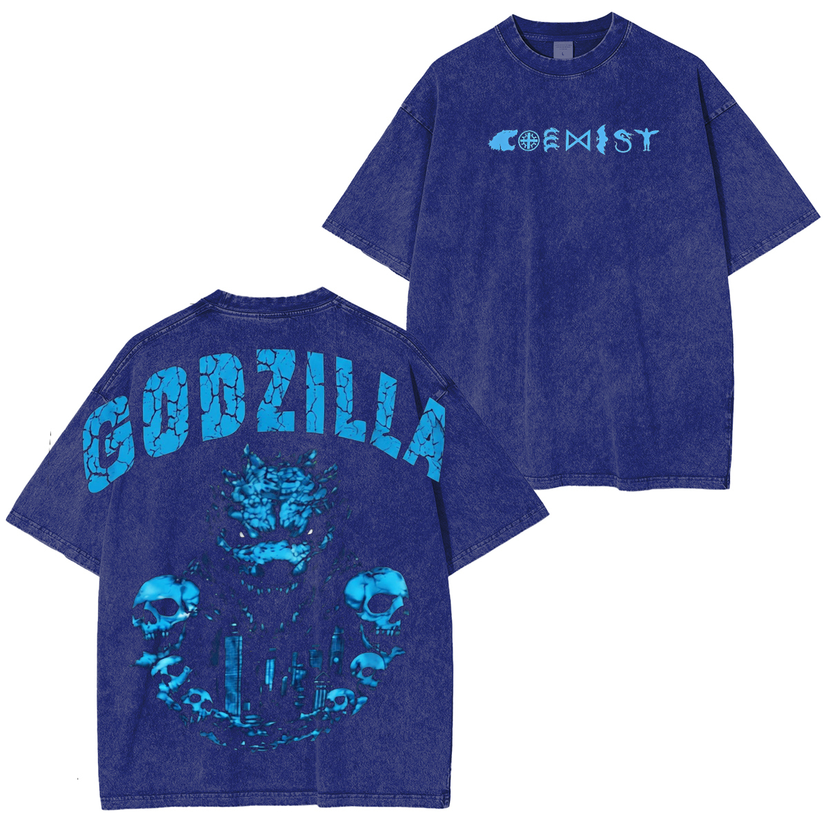 Godzilla Kaiju Kong Unisex Washed T-Shirt