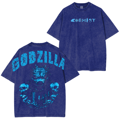 Godzilla Kaiju Kong Unisex Washed T-Shirt