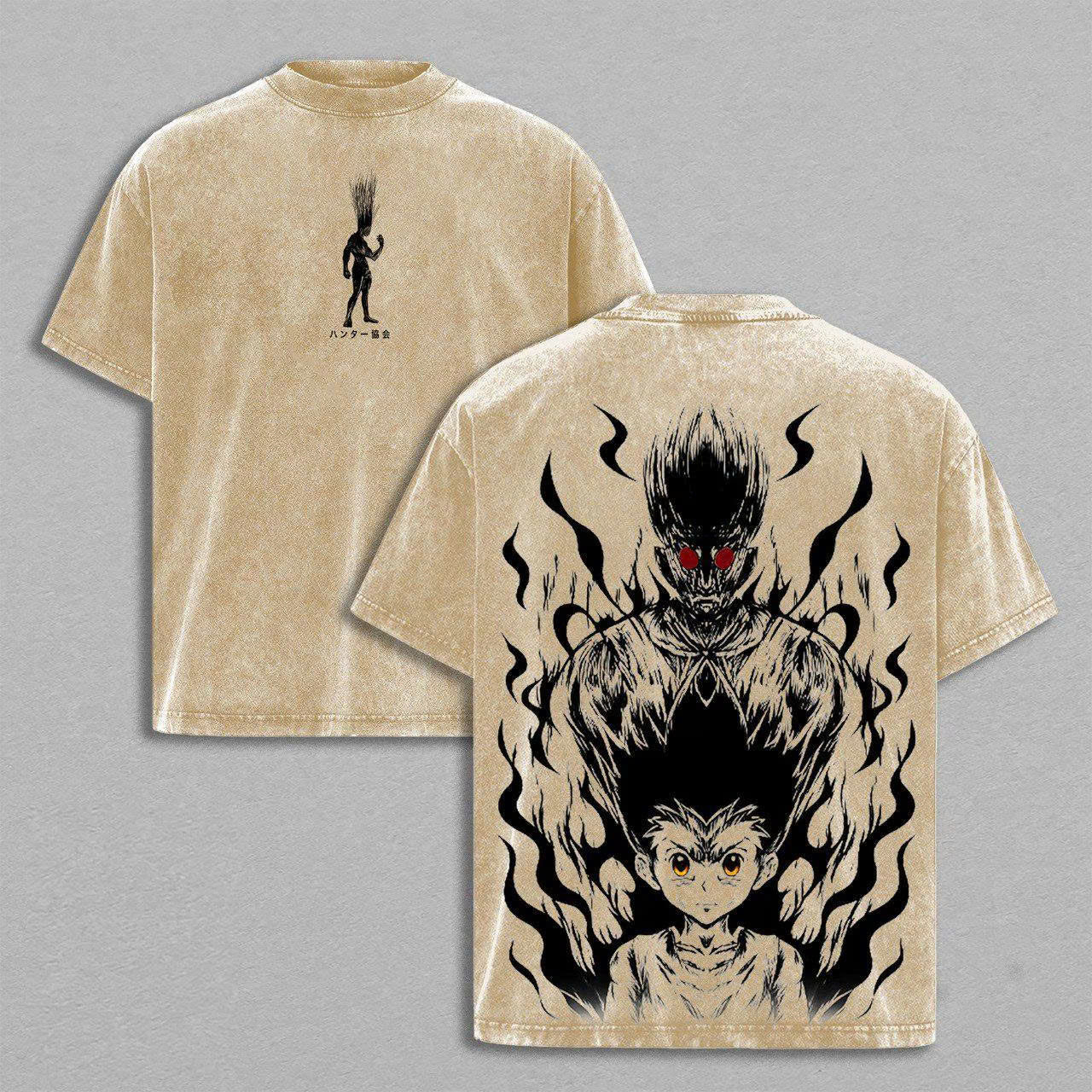 Hunter x Hunter Gon Anime Unisex Washed T-Shirt
