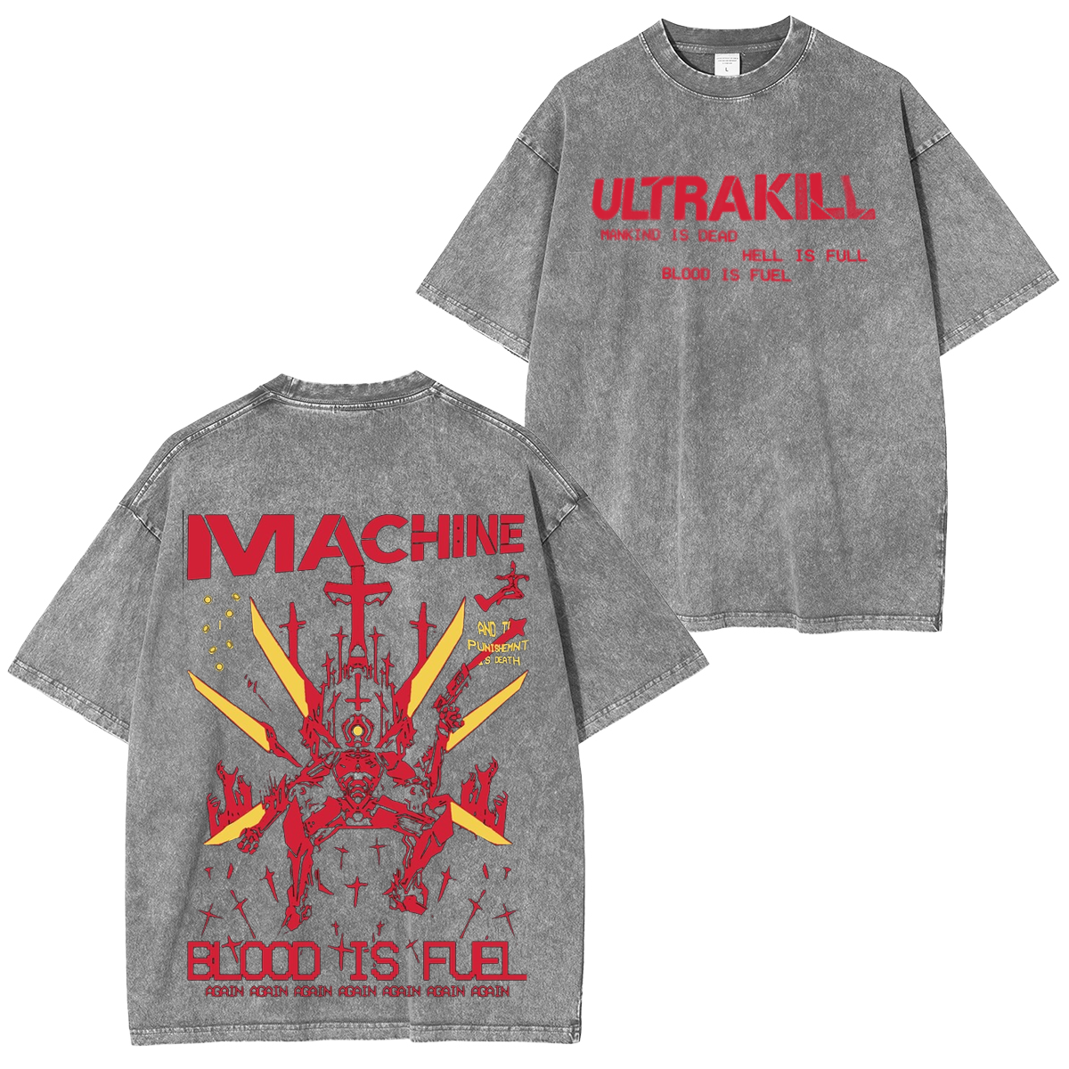 ULTRAKILL Unisex Washed T-Shirt