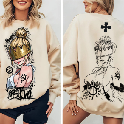 Haumea Fire Force Anime Double Printed Vintage T-shirt/Crewneck/Hoodie