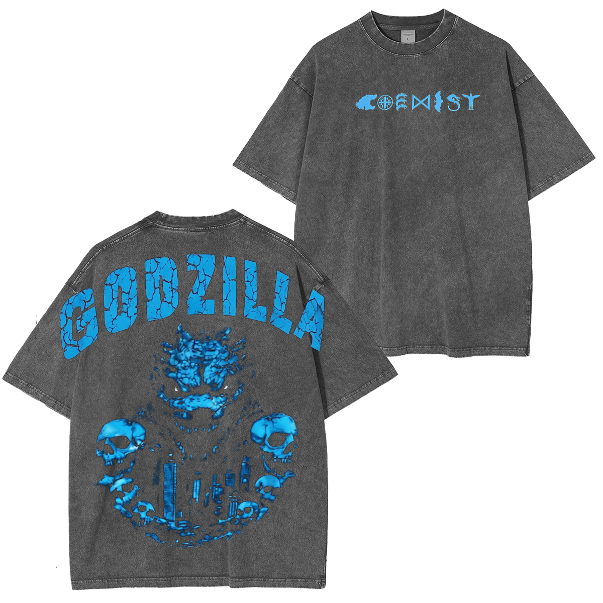 Godzilla Kaiju Kong Unisex Washed T-Shirt