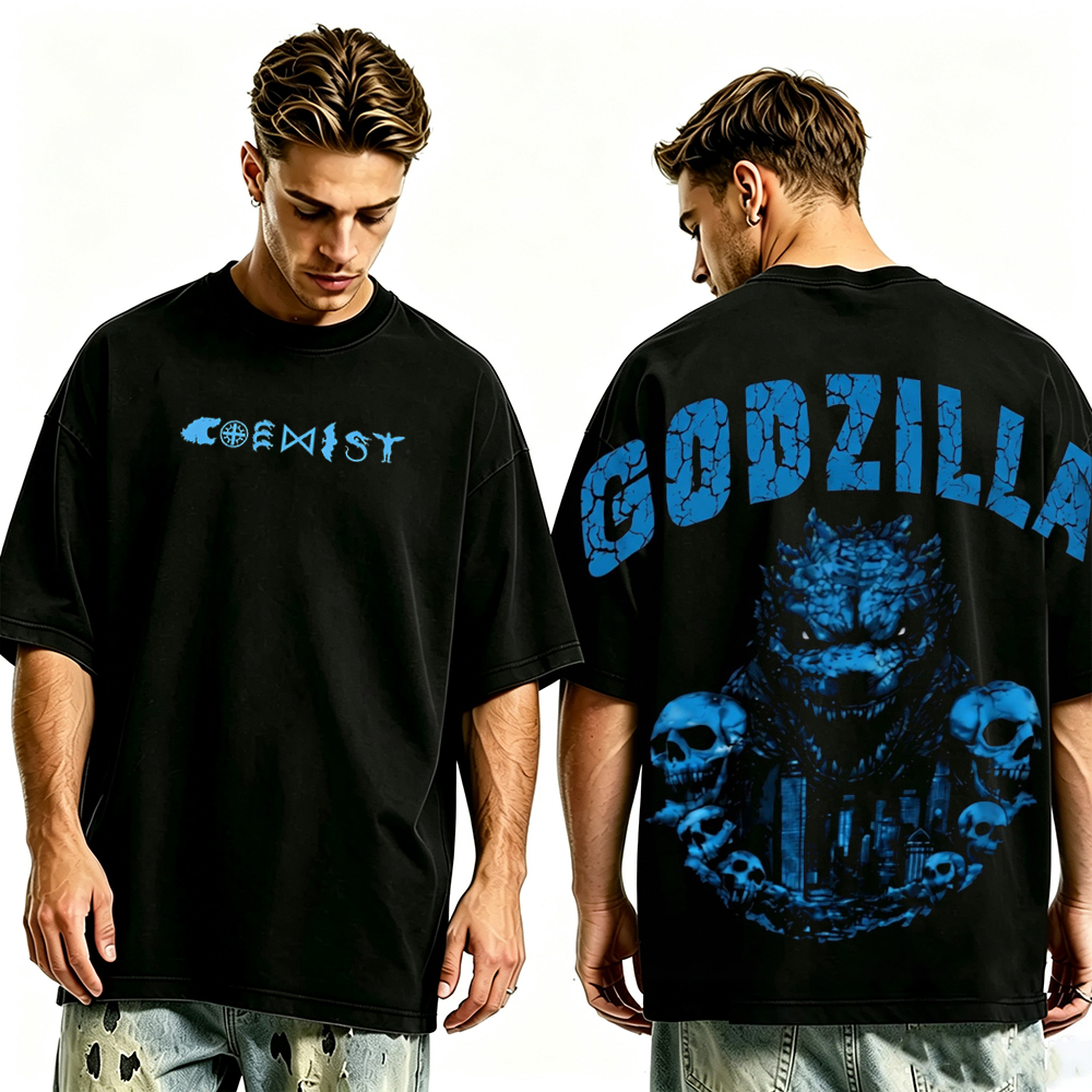 Godzilla Kaiju Kong Unisex Washed T-Shirt