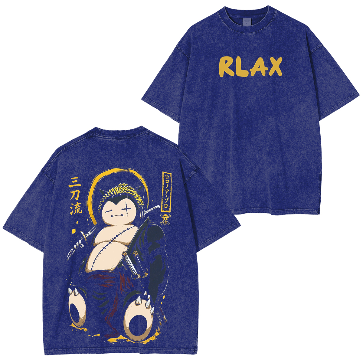 One PieceAnime Roronoa Zoro Unisex Washed T-Shirt