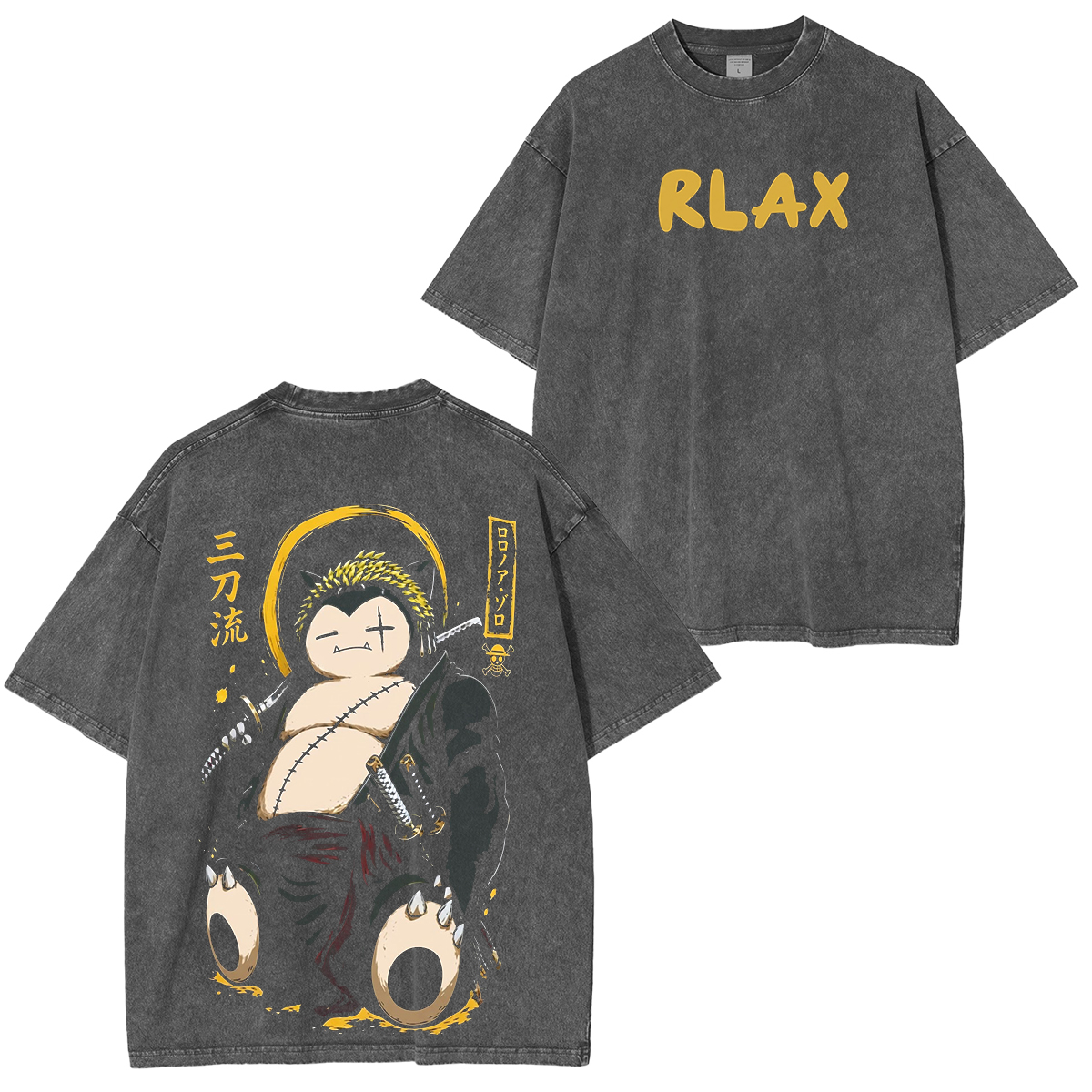 One PieceAnime Roronoa Zoro Unisex Washed T-Shirt