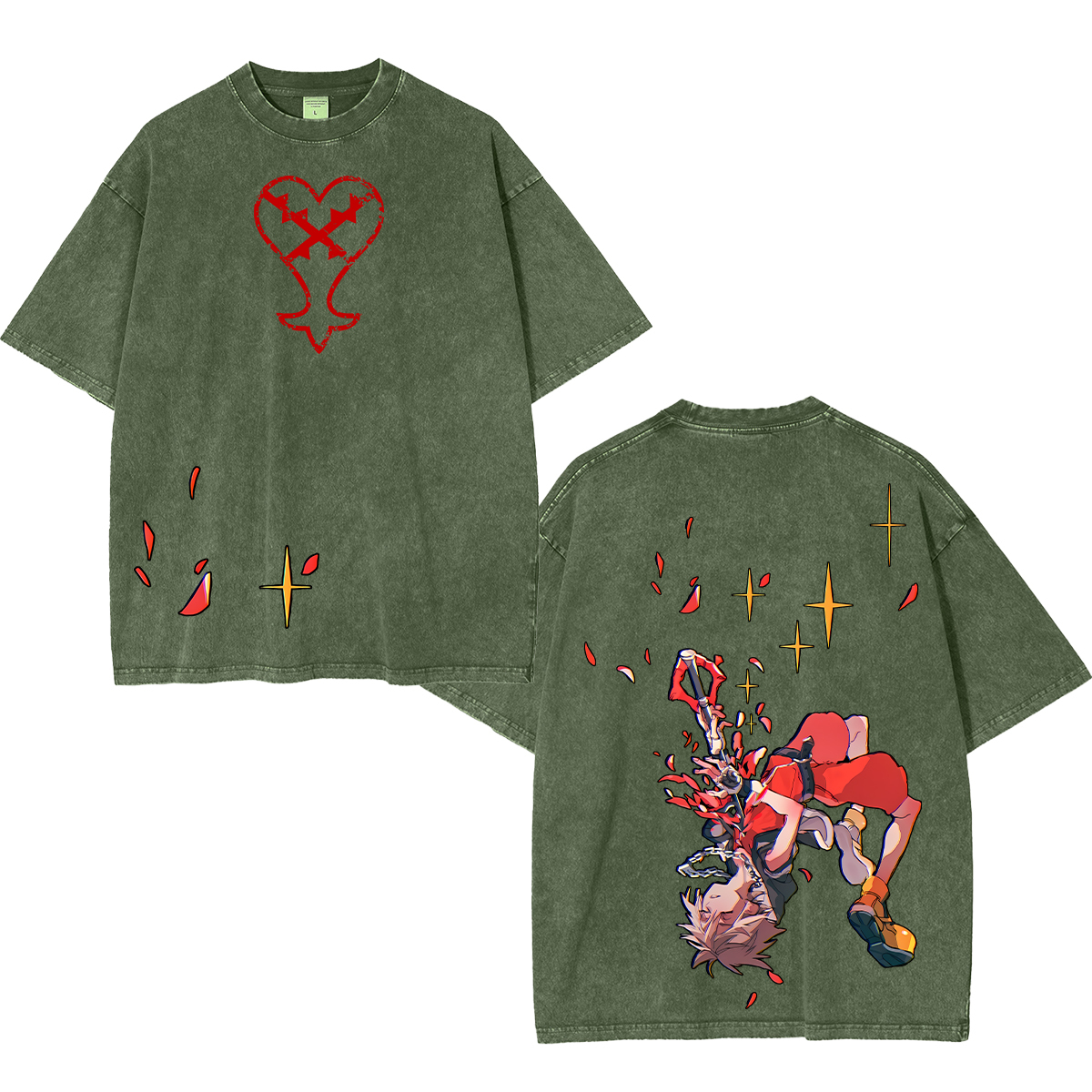 Kingdom Hearts Childhood Memories Unisex Washed T-Shirt