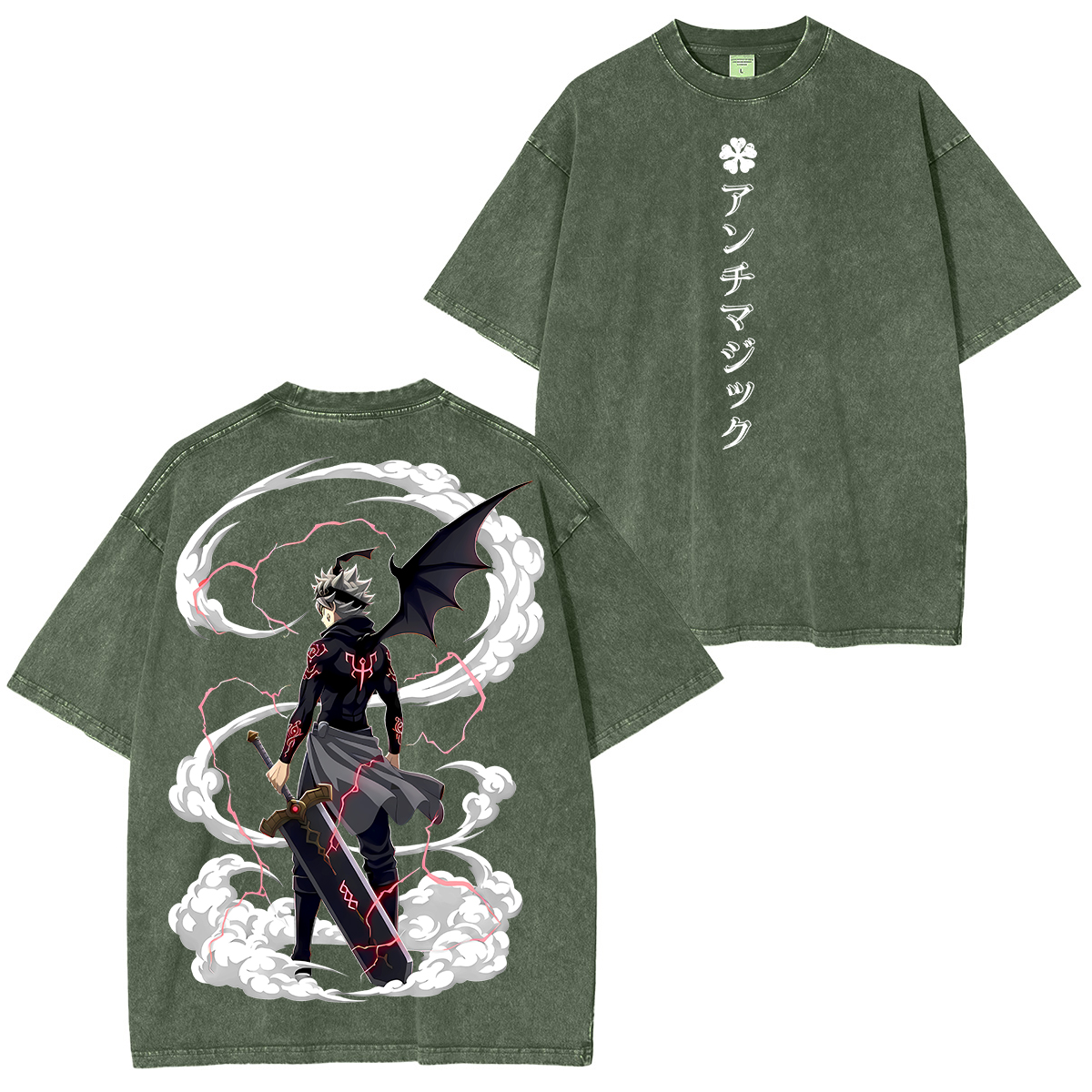 Asta Black Clover  Washed T-shirt/Crewneck/Hoodie