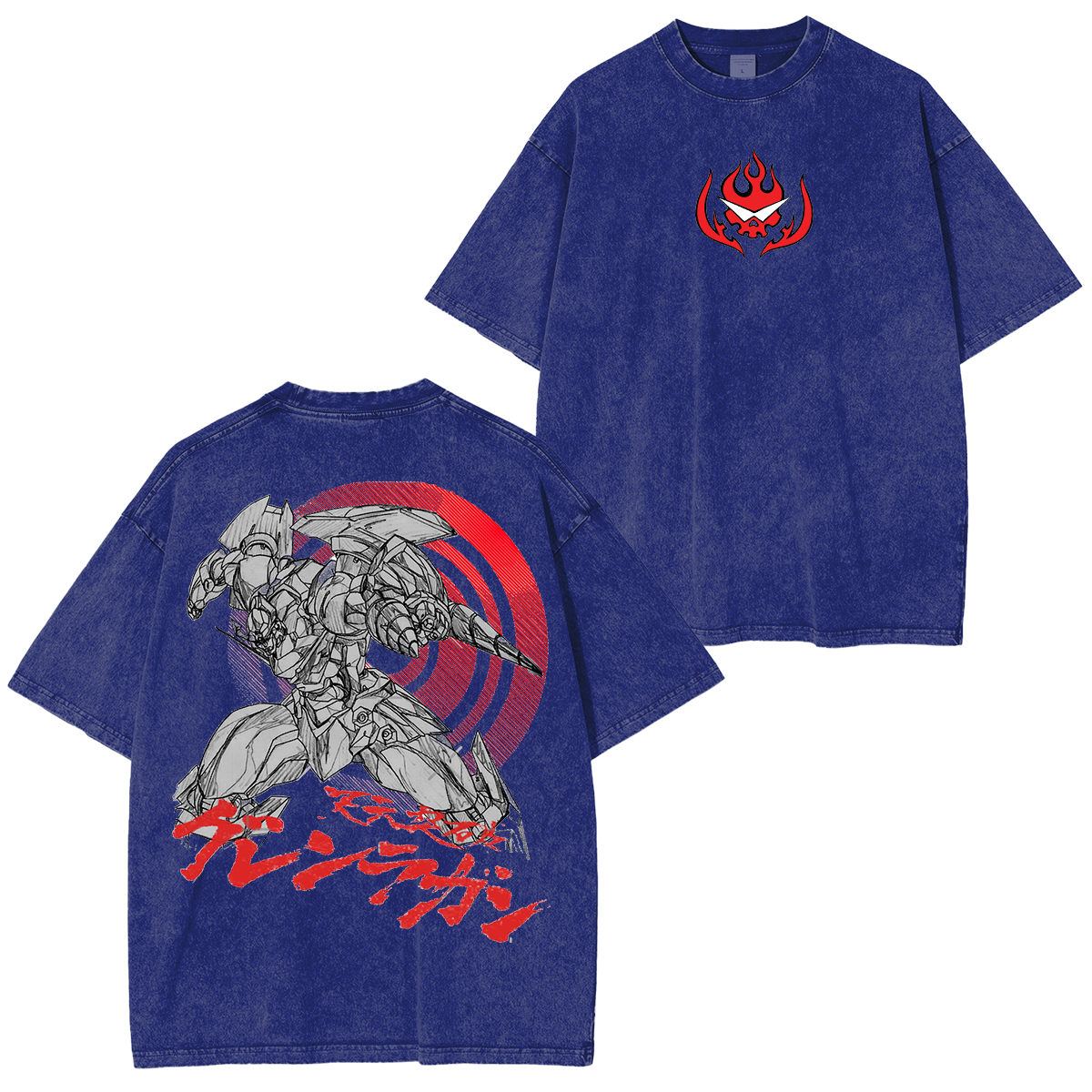 Vintage Gurren Lagann Unisex Washed T-Shirt