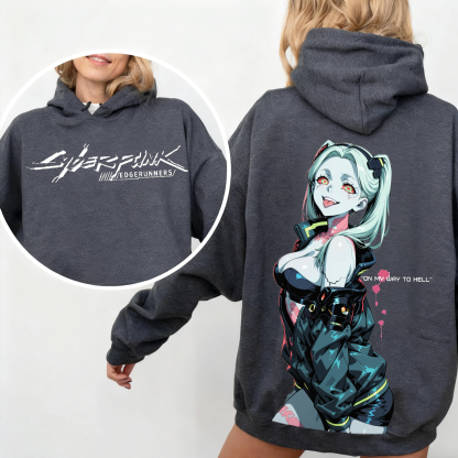 Rebecca - Cyberpunk: Edgerunners Anime Vintage Oversized T-shirt/Crewneck/Hoodie