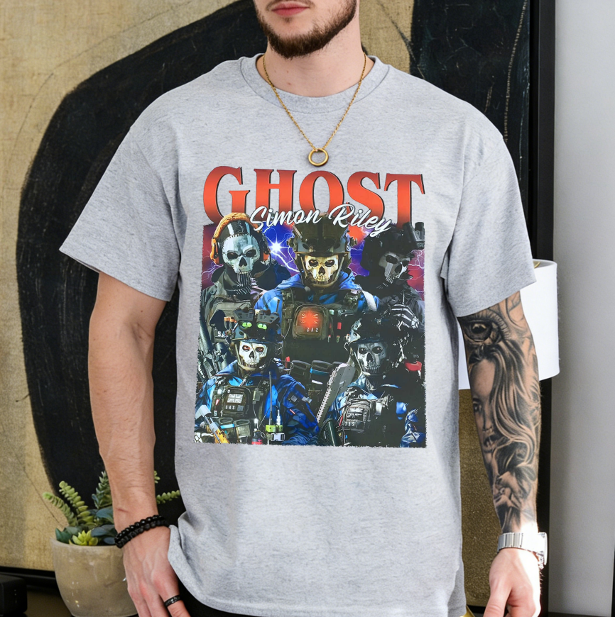Simon Ghost Riley,Call of Duty Graphic Oversize Unisex Shirts/Crewneck/Hoodie