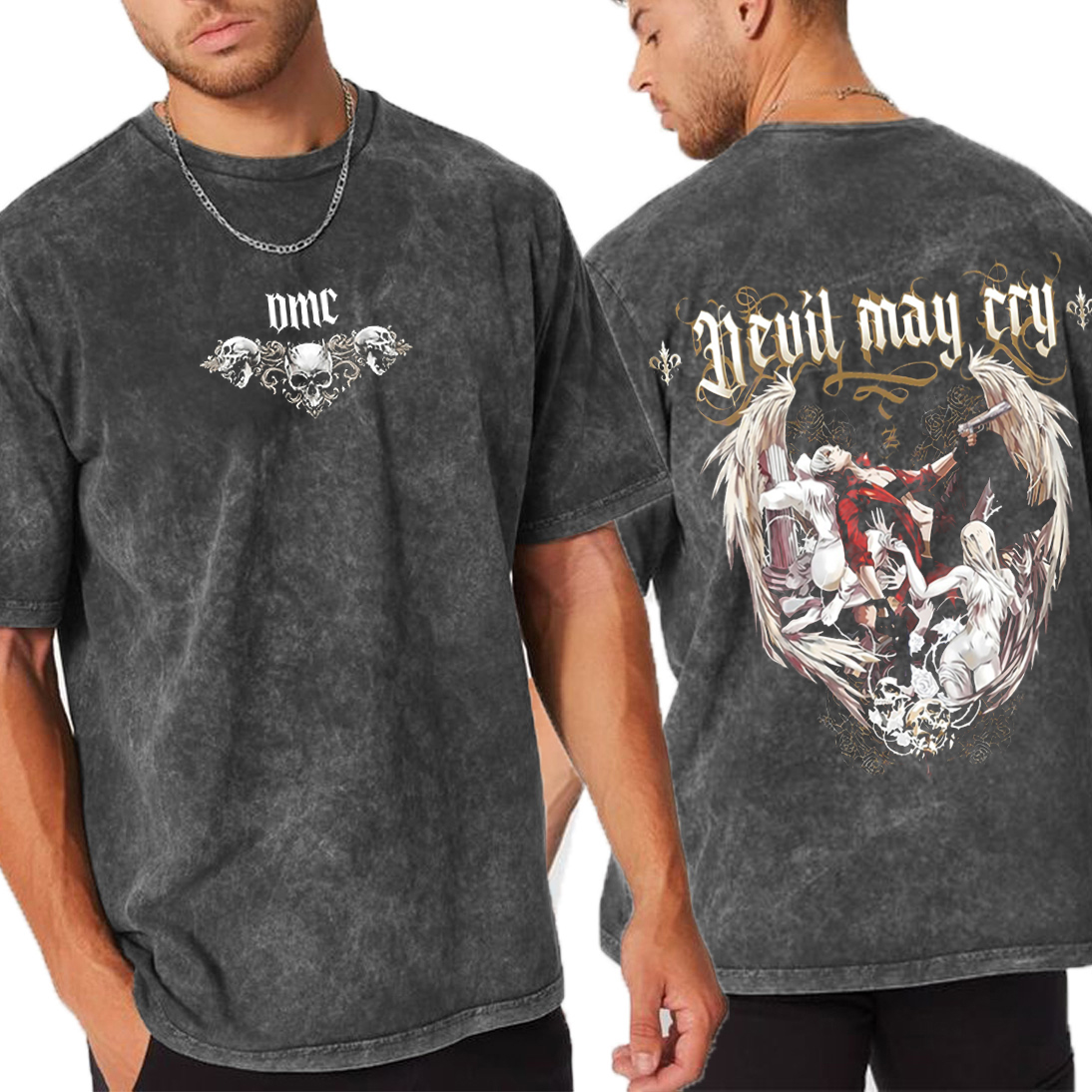 Dante Devil May Cry Vintage Unisex Washed T-Shirt