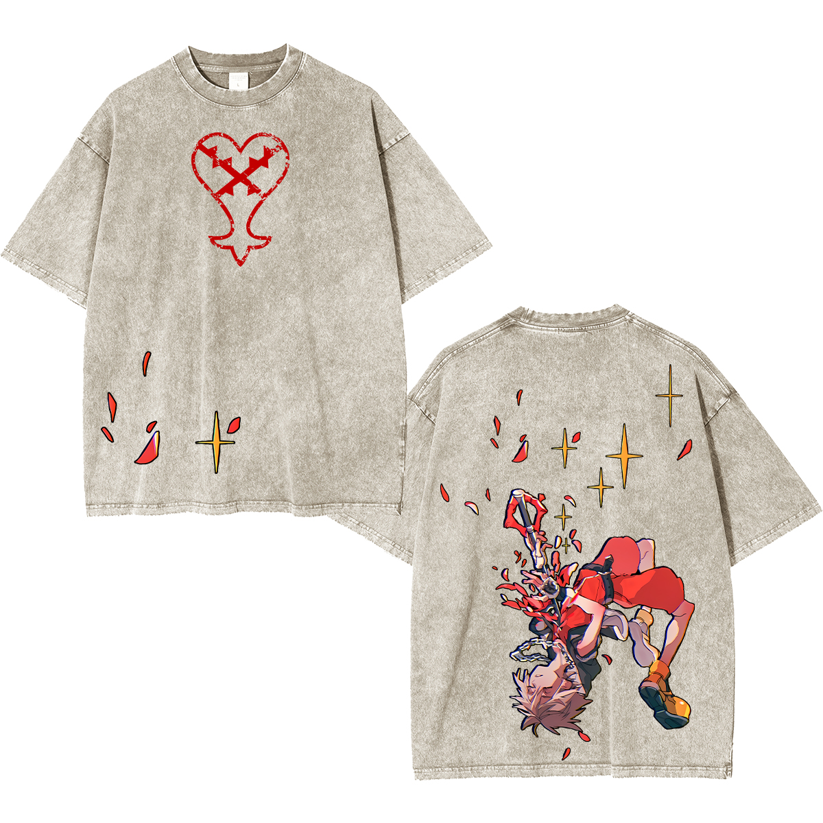Kingdom Hearts Childhood Memories Unisex Washed T-Shirt