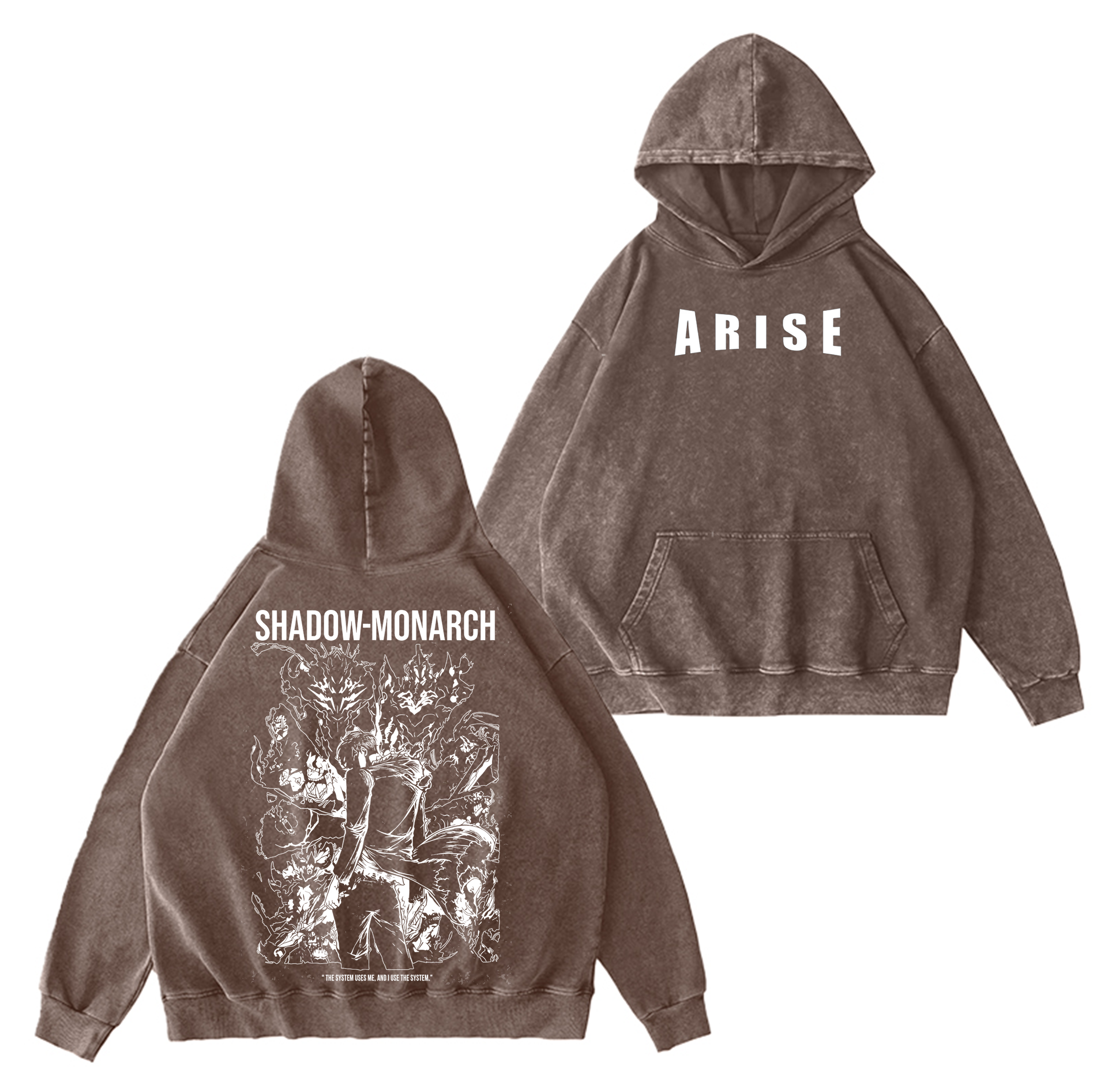 Arise Sung Jinwoo,Solo Leveling Shadow Monarch  Washed T-shirt/Crewneck/Hoodie