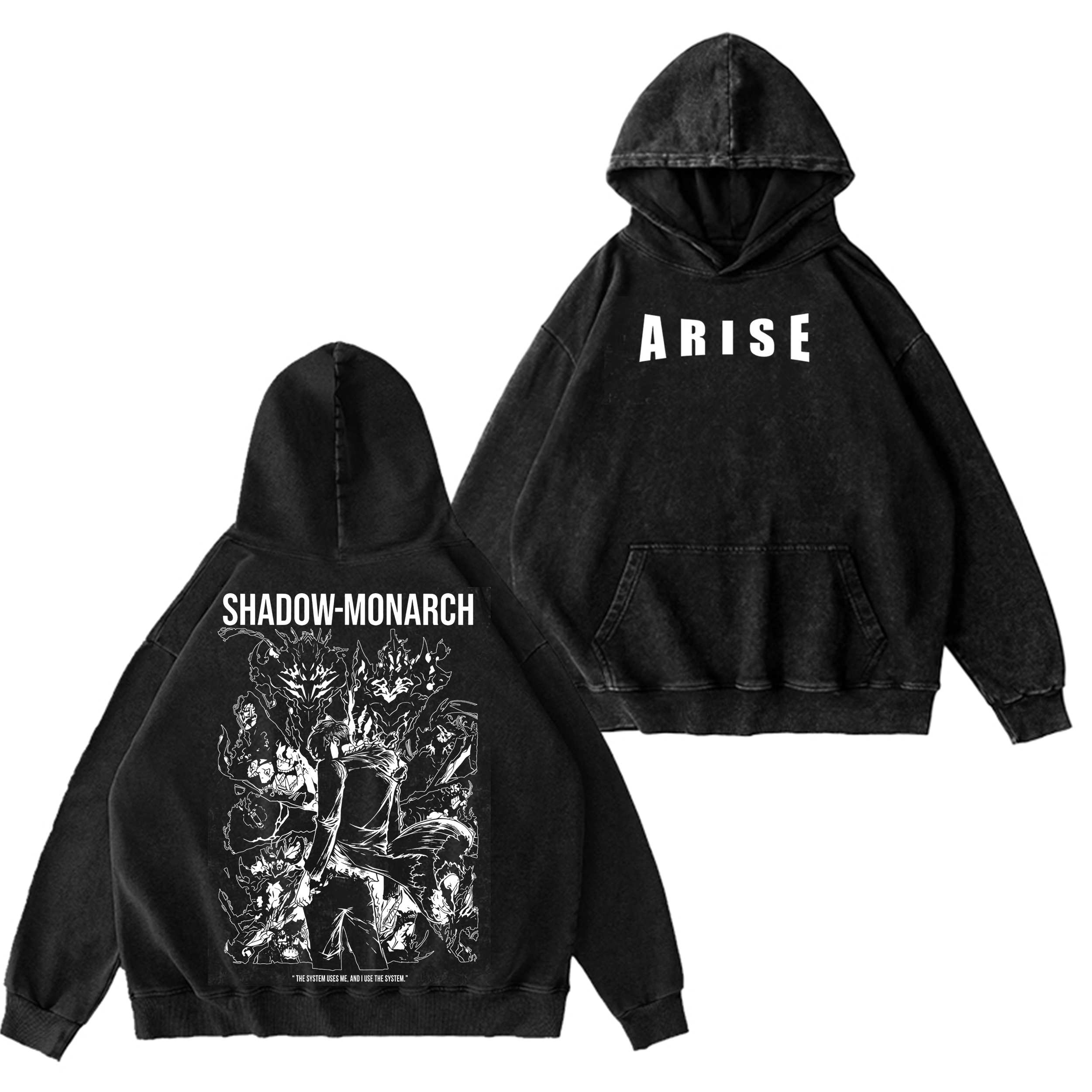 Arise Sung Jinwoo,Solo Leveling Shadow Monarch  Washed T-shirt/Crewneck/Hoodie
