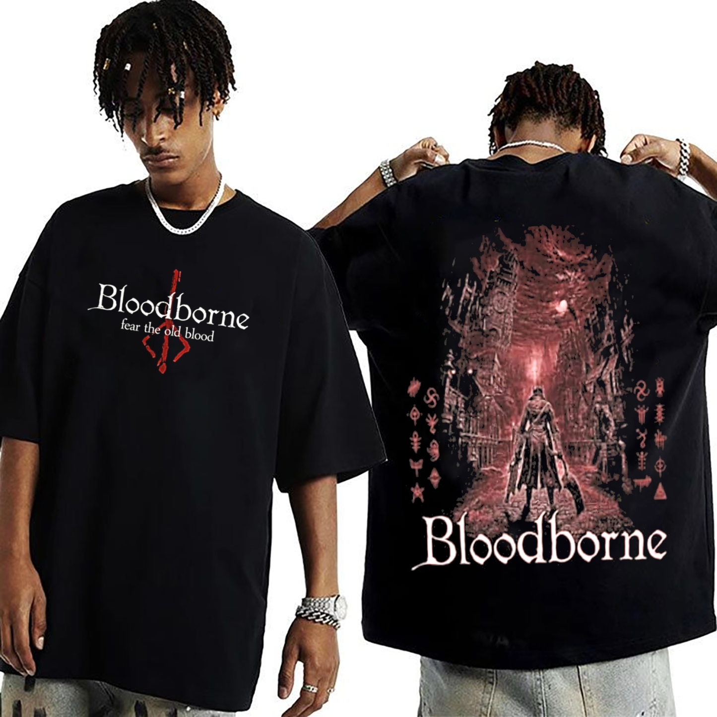 Bloodborne Fear The Old Blood Unisex Washed T-Shirt
