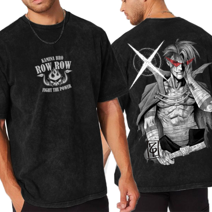 Gurren Lagann Unisex Washed T-Shirt