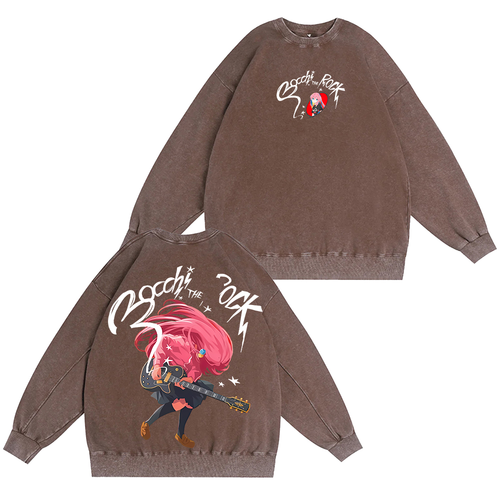 Bocchitherock Unisex Washed Crewneck Sweatshirt