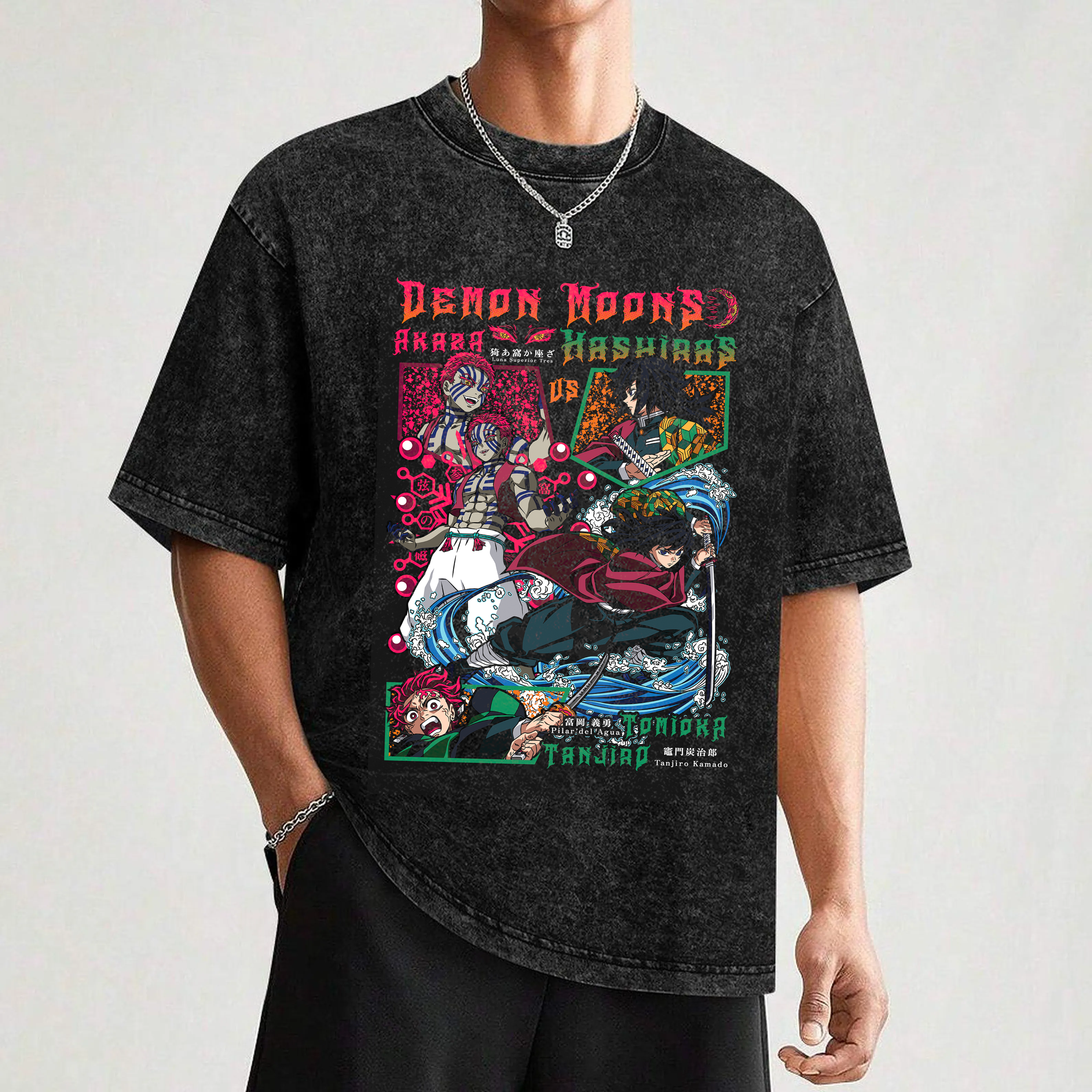 Akaza vs Tomioka X Tanjiro  T-shirt/Crewneck/Hoodie