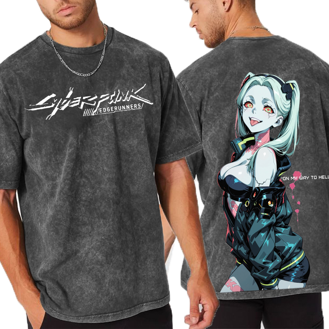 Rebecca �C Cyberpunk: Edgerunners Anime Oversized T-shirt/Crewneck/Hoodie