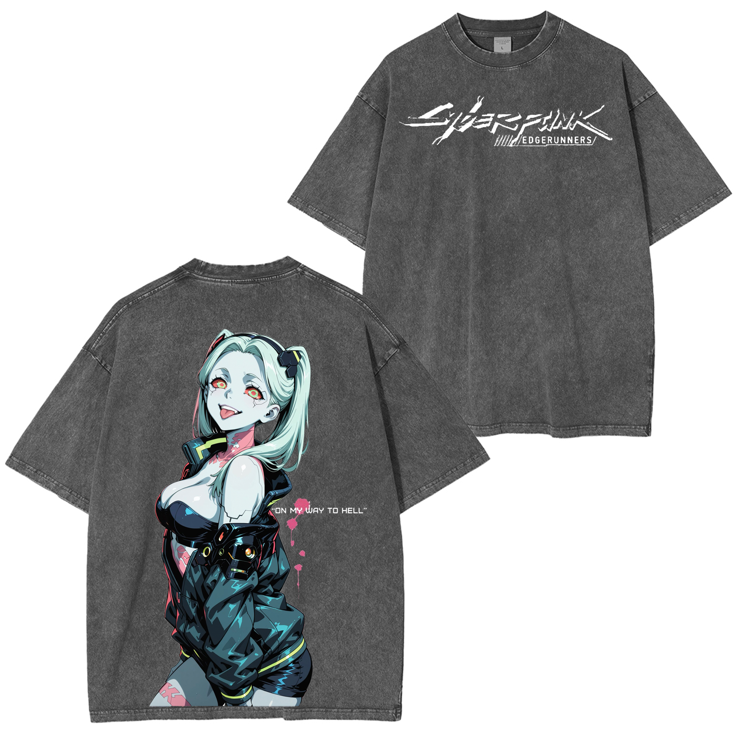 Rebecca �C Cyberpunk: Edgerunners Anime Oversized T-shirt/Crewneck/Hoodie
