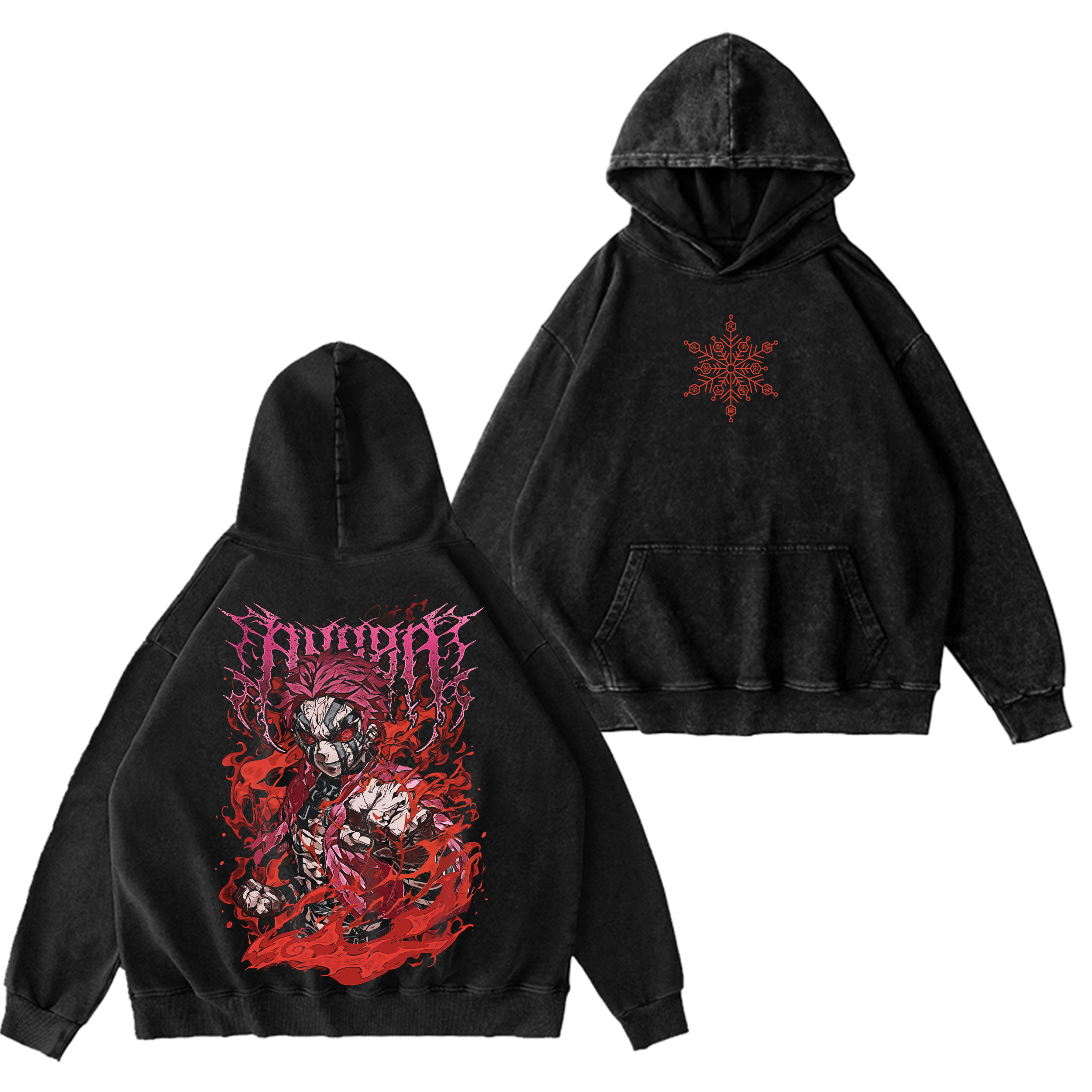 Akaza ,Demon Slayer Anime Oversized T-shirt/Crewneck/Hoodie