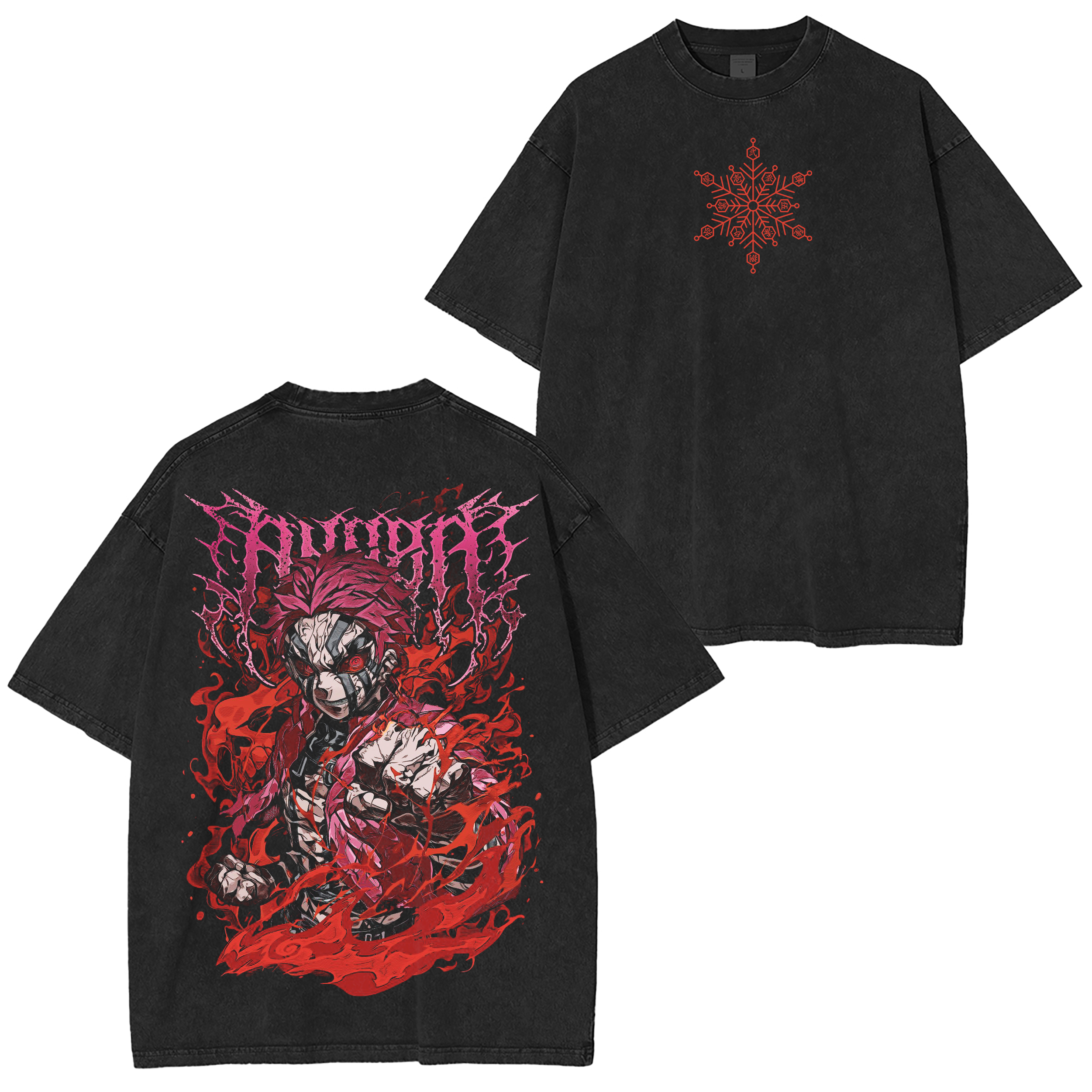 Akaza ,Demon Slayer Anime Oversized T-shirt/Crewneck/Hoodie