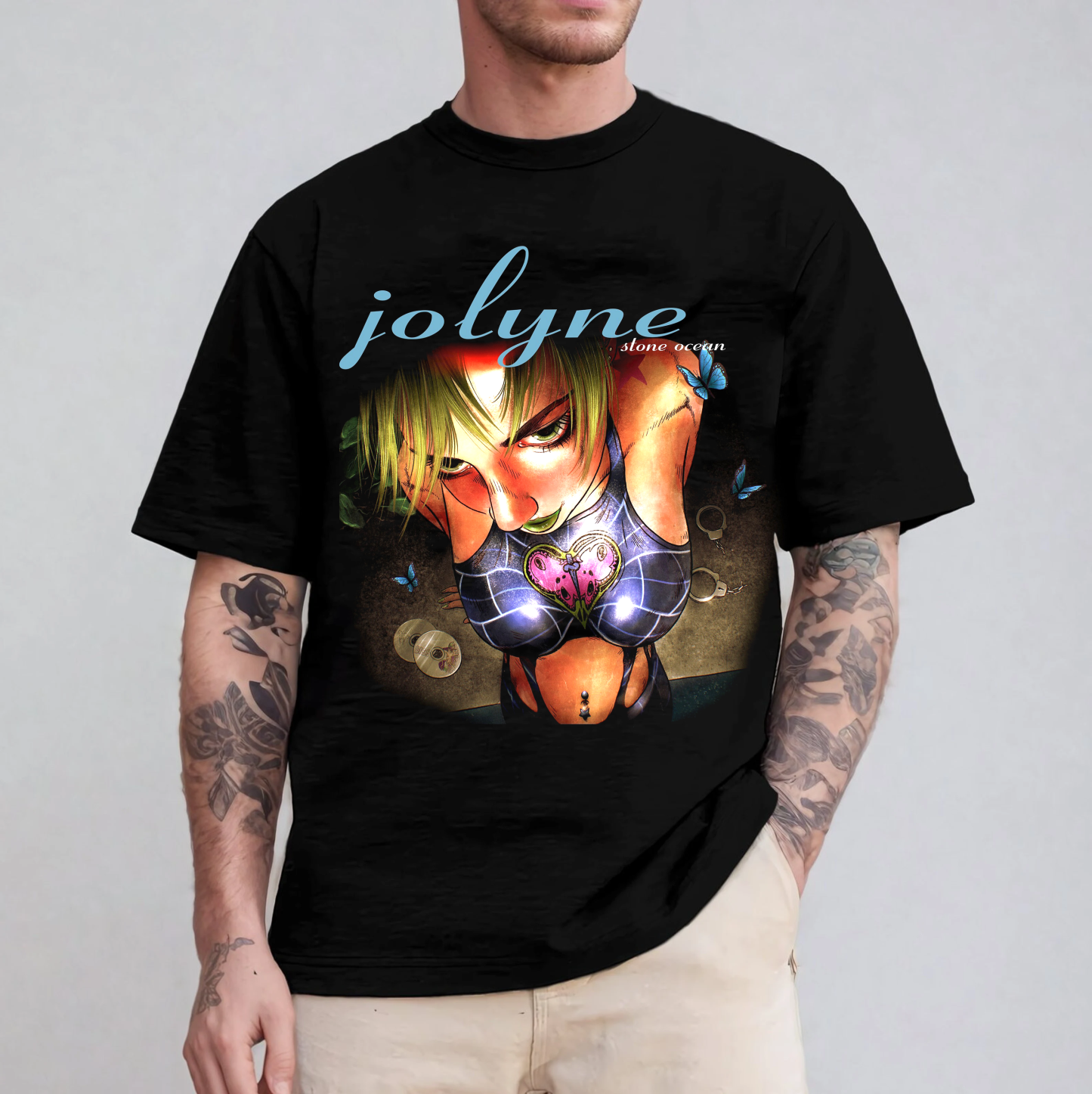 Jolyne Cujoh Stone Ocean ,JoJos Bizarre Adventure  Anime Vintage Oversized T-shirt/Crewneck/Hoodie