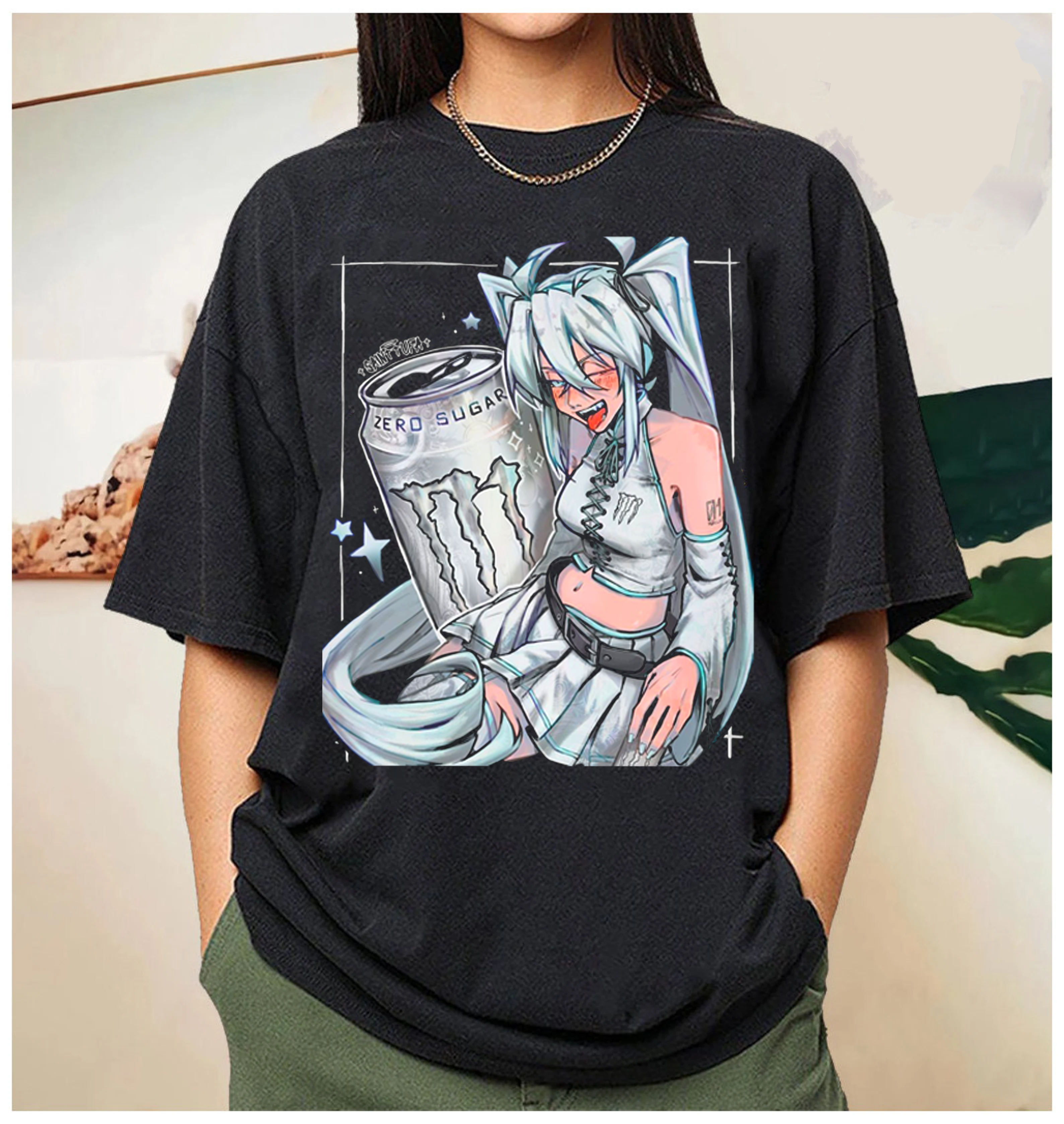 Miku x Monster Energy Art Unisex T-shirt/Crewneck/Hoodie