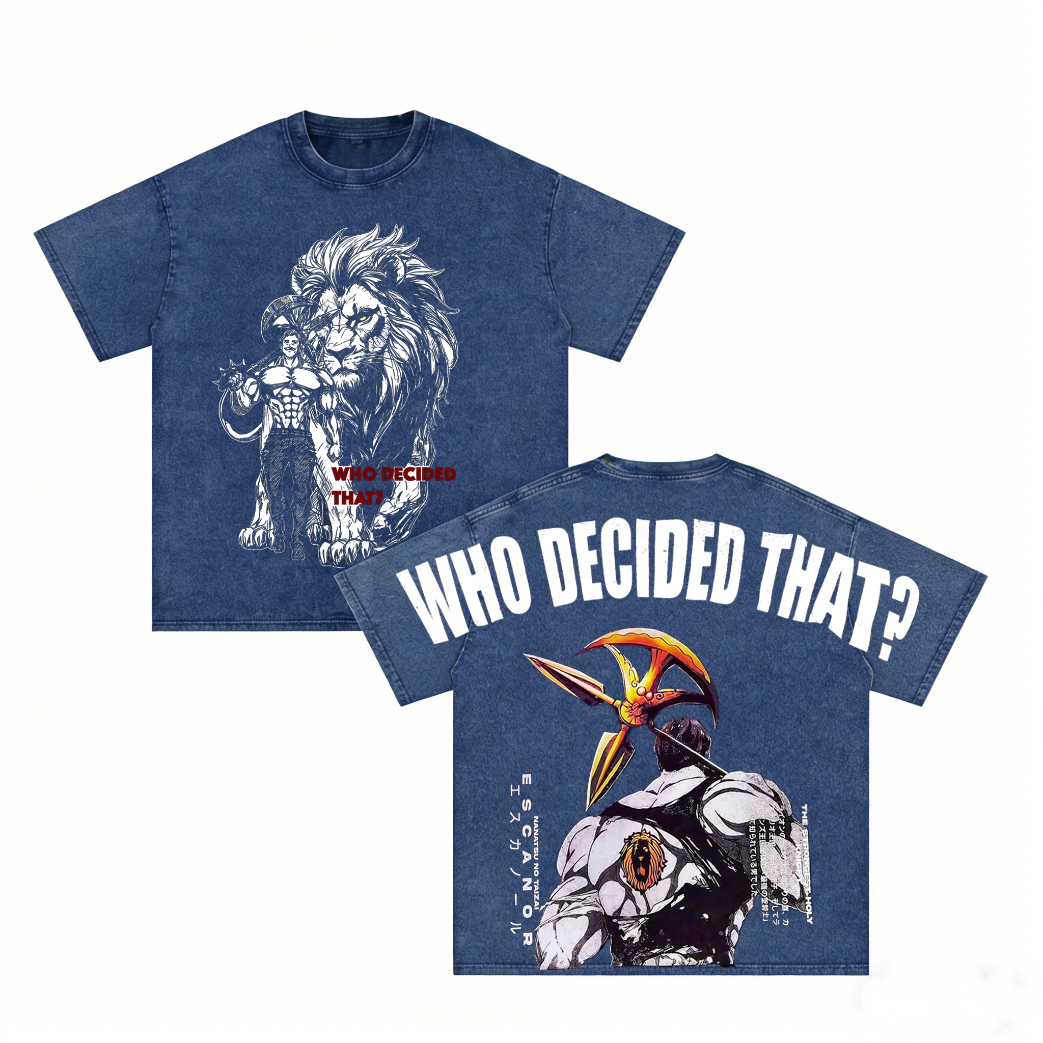 The Seven Deadly Sins Anime Unisex Washed T-Shirt