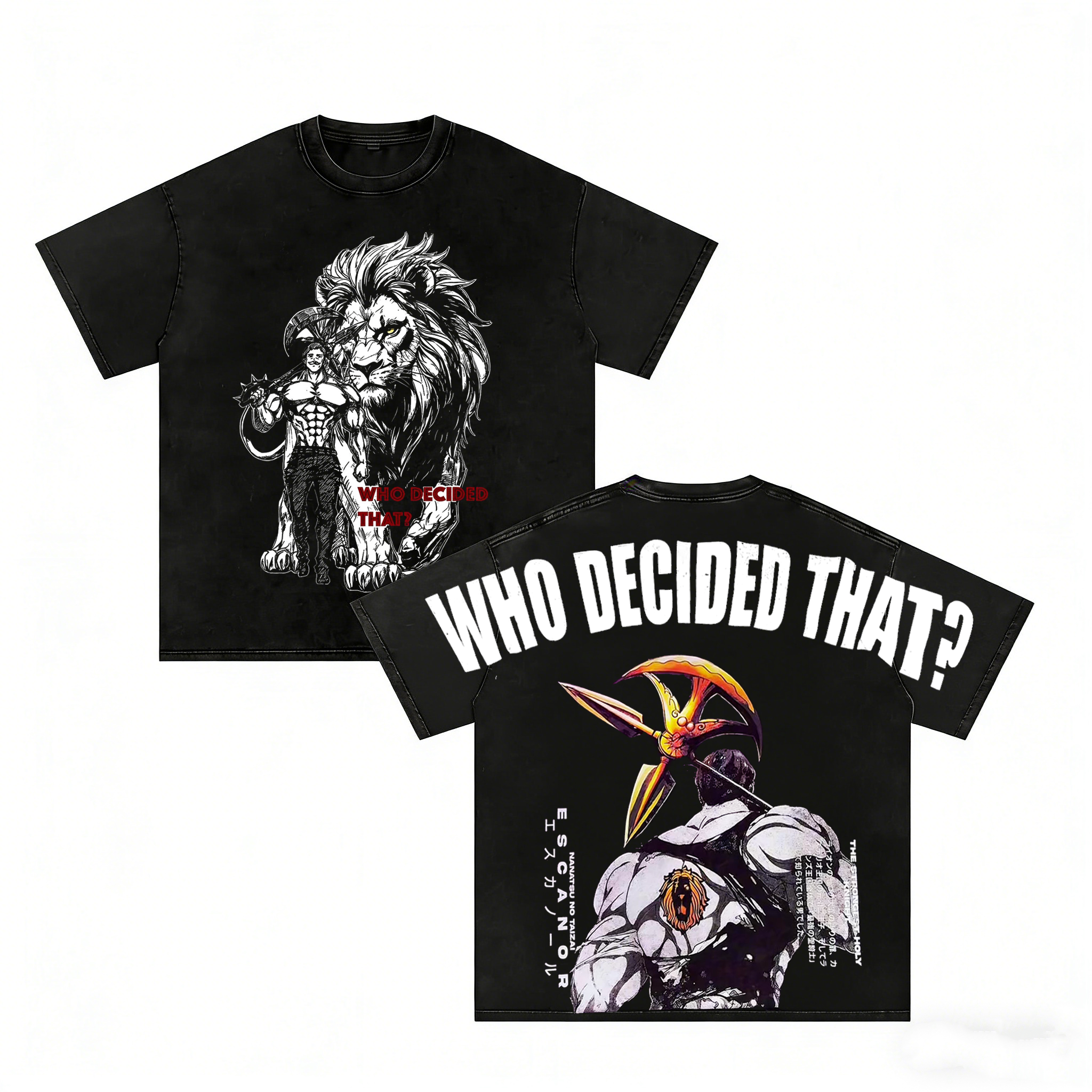 The Seven Deadly Sins Anime Unisex Washed T-Shirt