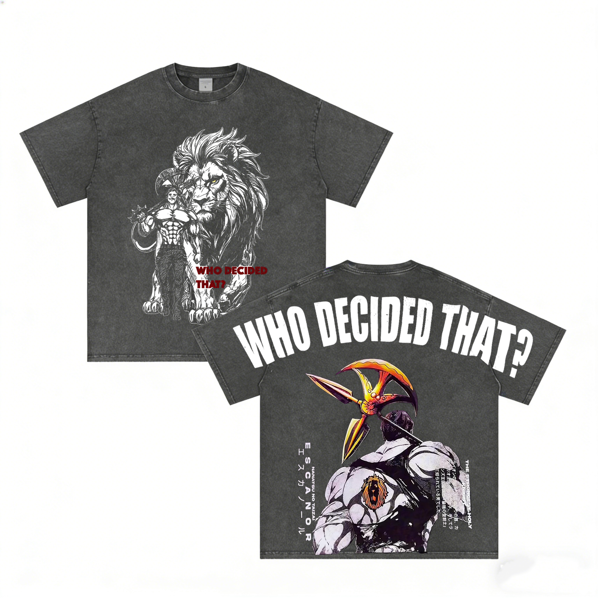 The Seven Deadly Sins Anime Unisex Washed T-Shirt