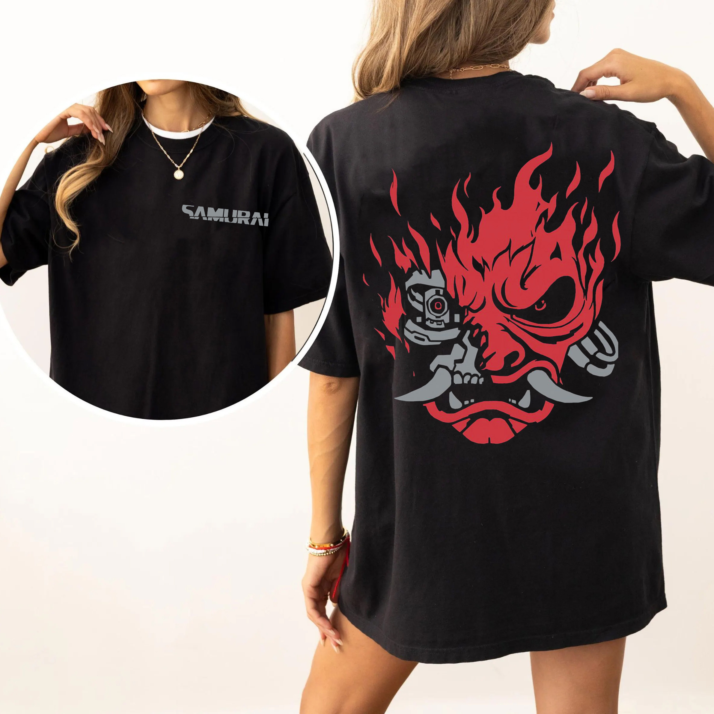 Cyberpunk Samurai Unisex T-shirt/Crewneck/Hoodie
