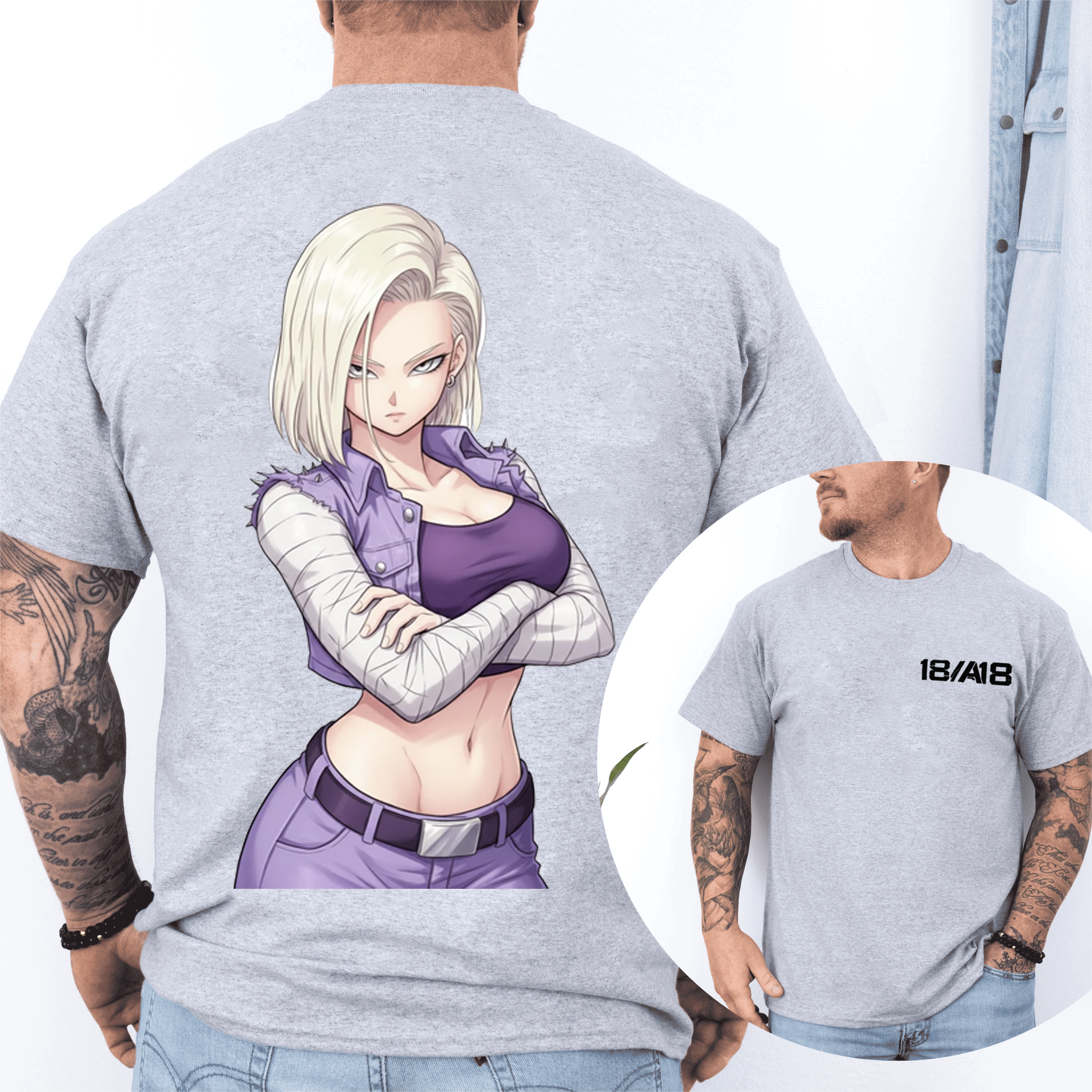 Android 18,Dragon Ball Z Oversize Unisex Shirts/Crewneck/Hoodie