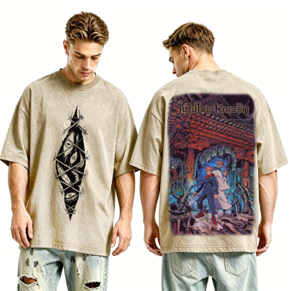Jujutsu Kaisen Anime  Unisex Washed T-Shirt