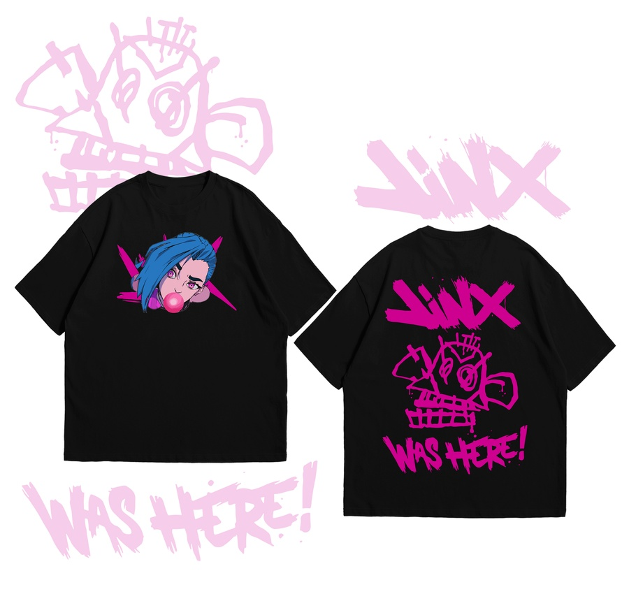 Jinx Oversized Black T-shirt