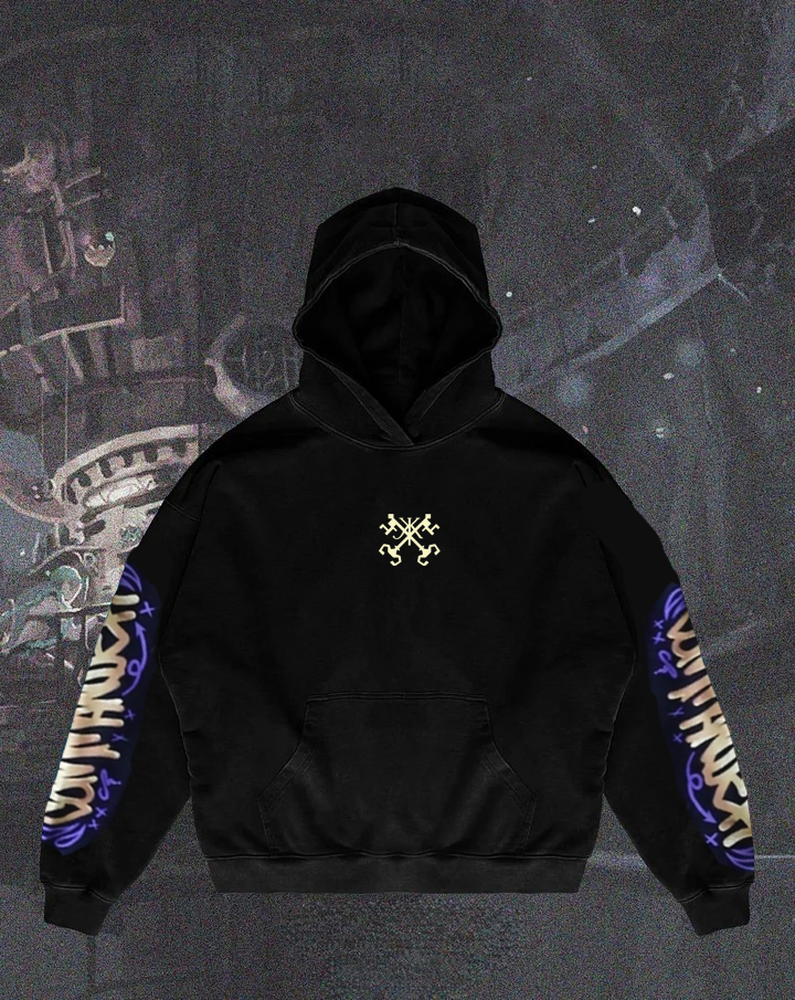 Arcane Caitlyn Oversized Black Hoodie