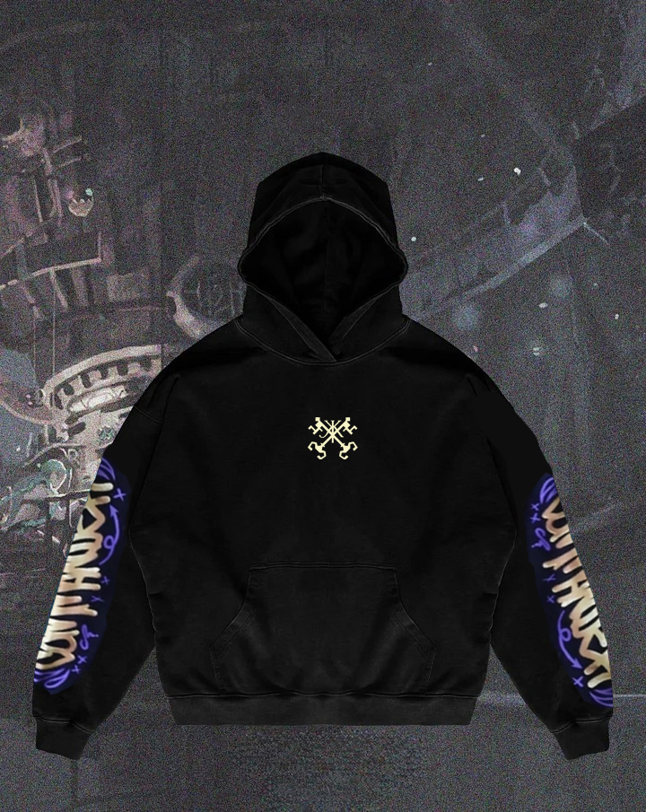 Arcane Caitlyn Oversized Black Hoodie