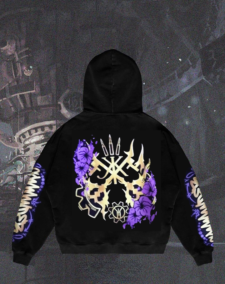 Arcane Caitlyn Oversized Black Hoodie