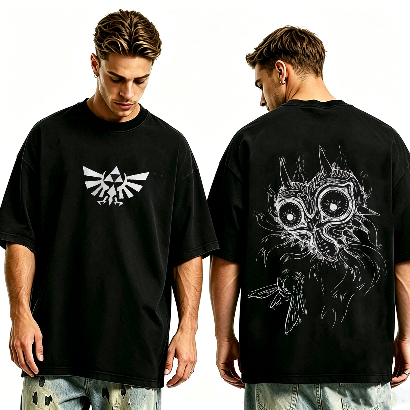 Zelda Majora's Mask Premium  Unisex Washed Unisex Washed T-shirt/Crewneck/Hoodie