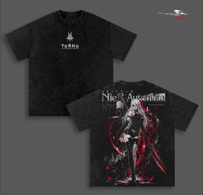 NieRAutomata YoRHa  Unisex Washed T-Shirt