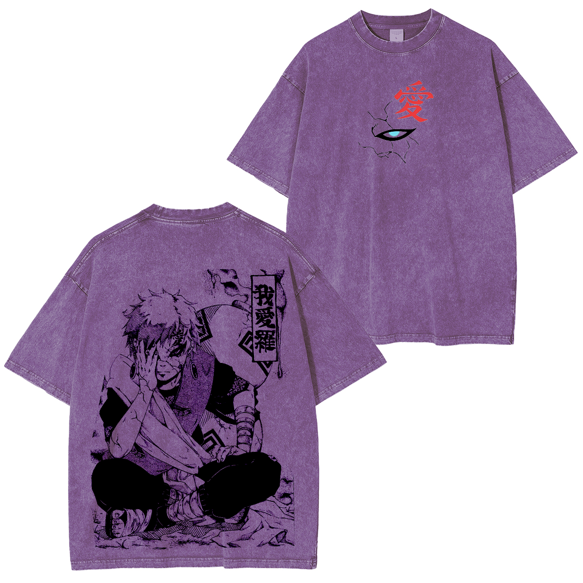 Naruto Vintage Unisex  Washed T-Shirt