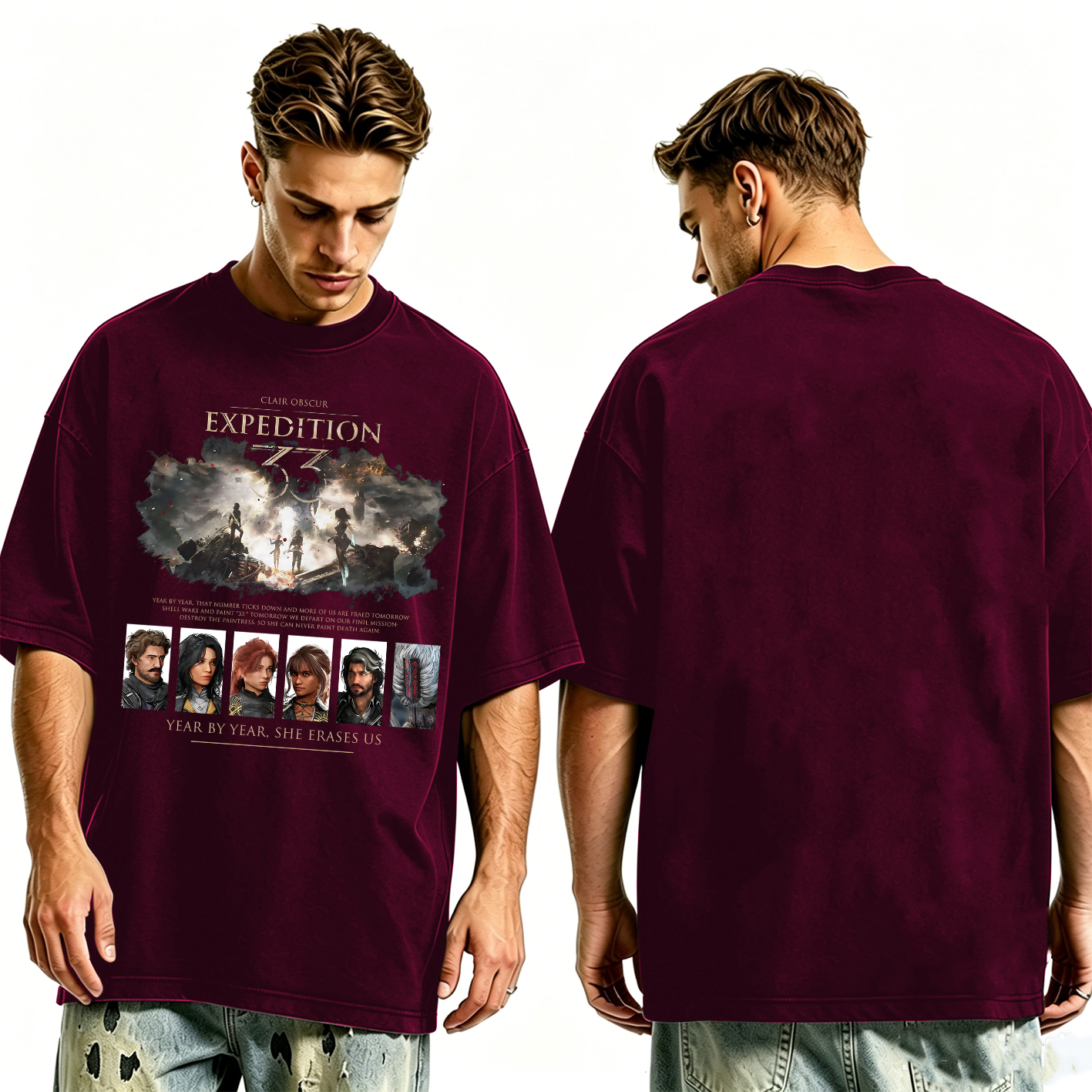 Clair Obscur Expedition 33 Oversized T-shirt/Crewneck/Hoodie
