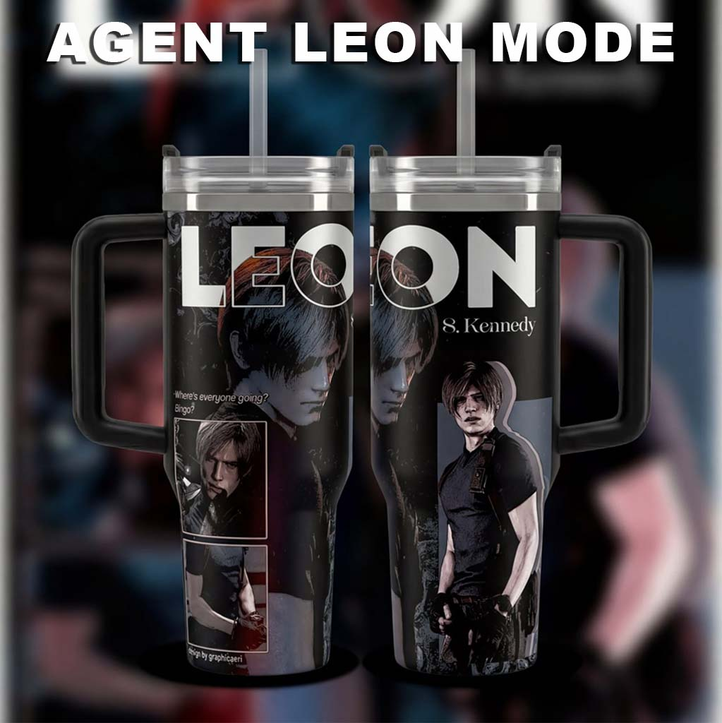 Leon S. Kennedy,Resident Evil Steel Tumbler Cup