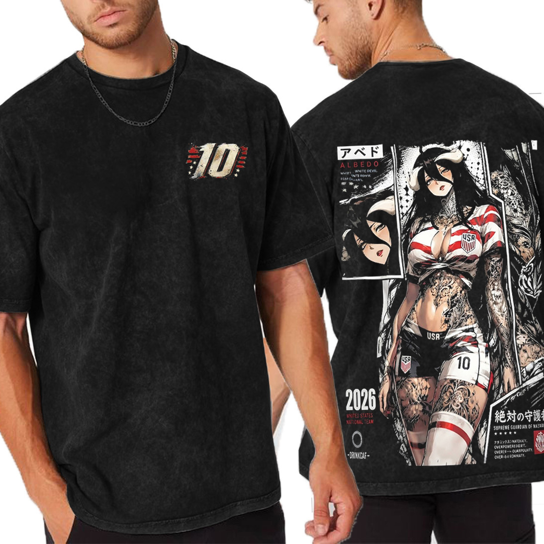 Albedo Overlord Vintage Unisex Washed T-Shirt