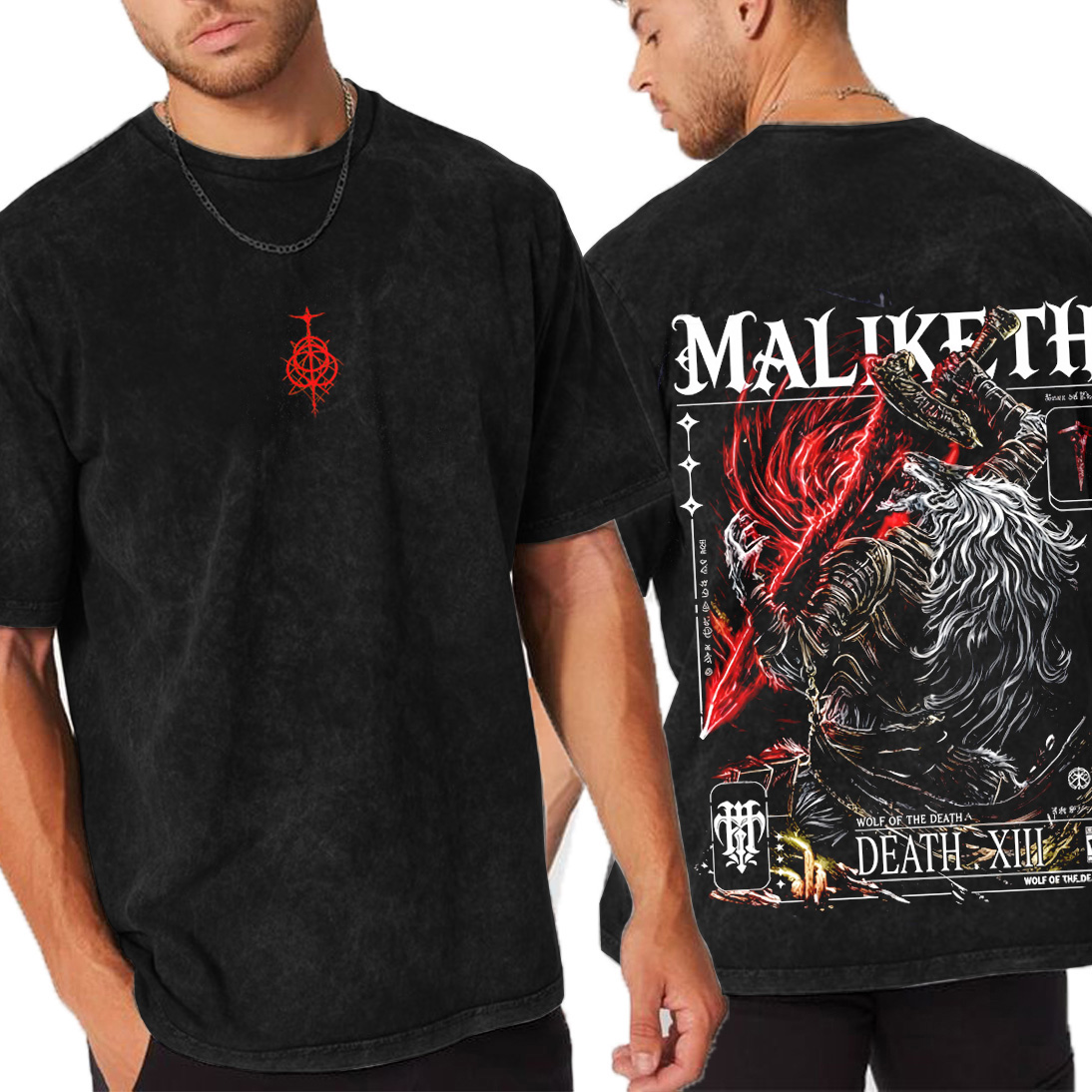 Elden Ring Maliketh Unisex Washed T-shirt/Crewneck/Hoodie