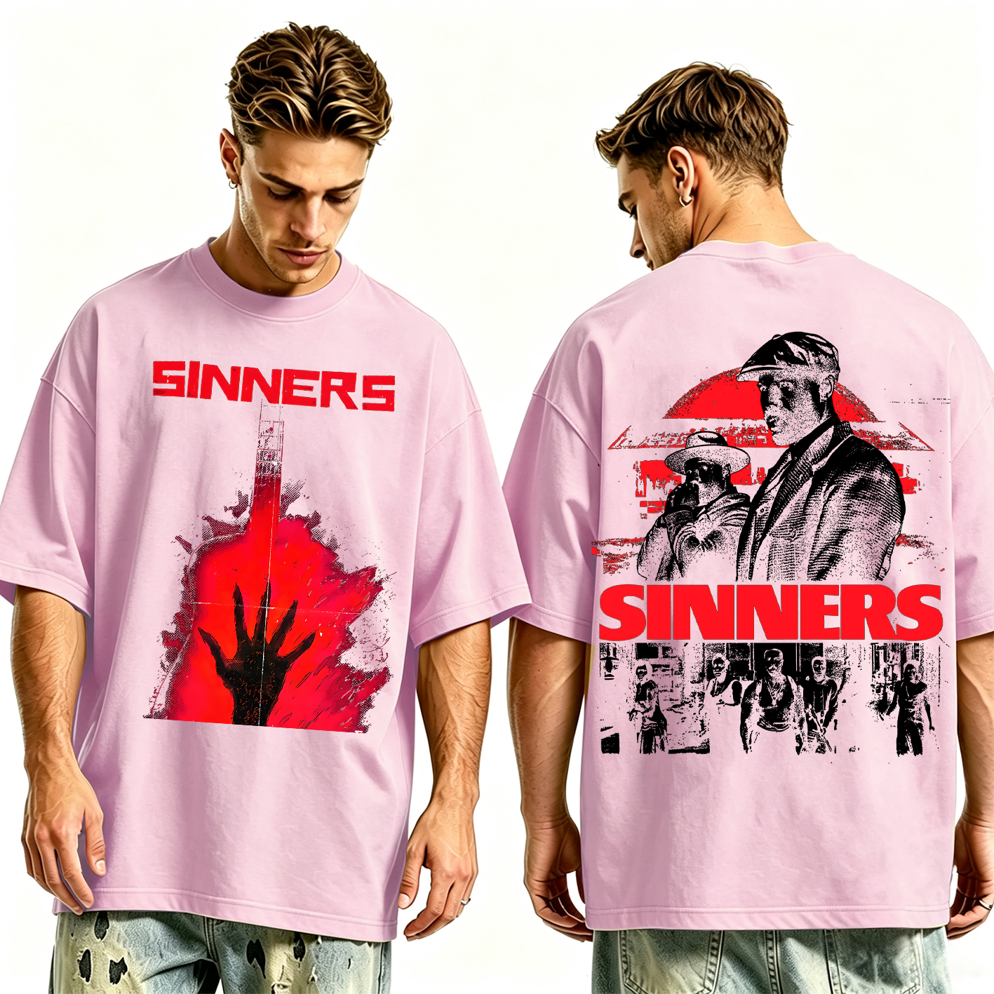 Sinners Movie Oversized T-shirt/Crewneck/Hoodie
