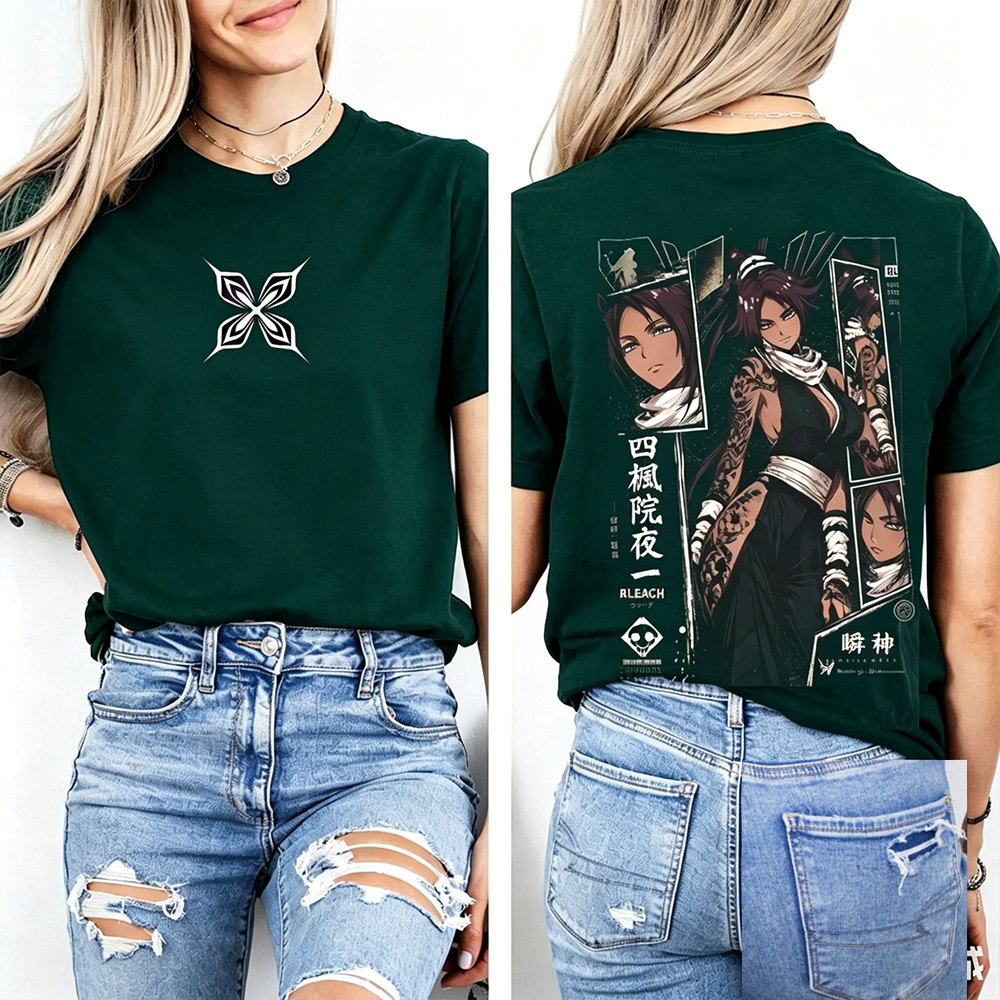 Bleach Yoruichi Vintage Unisex  Washed T-Shirt