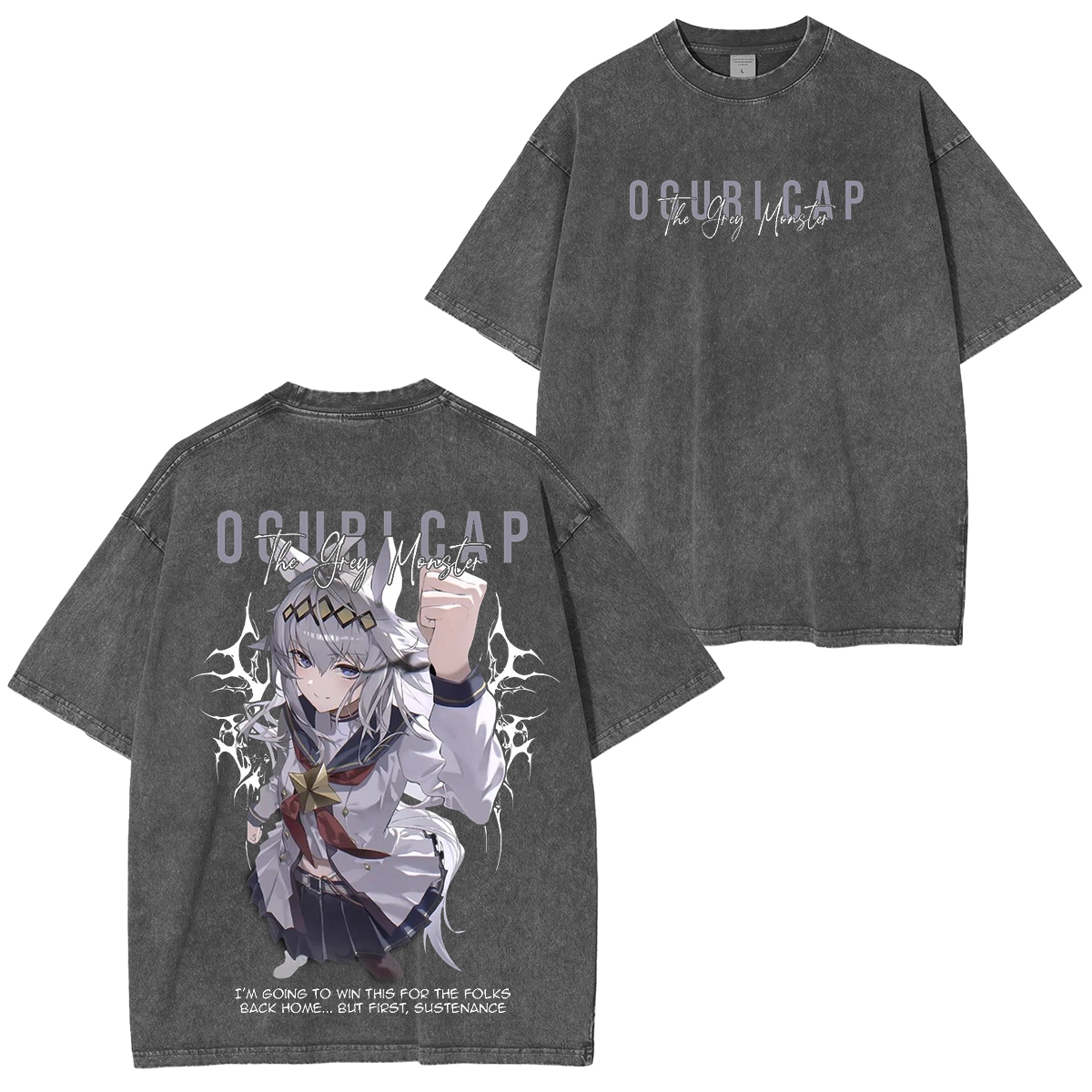 Umamusume: Pretty Derby Series Oversized Unisex Washed T-Shirt