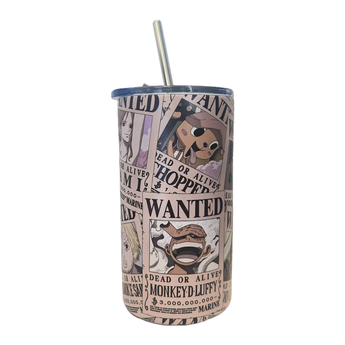 One Piece Collection Straw Steel Bottle 550mL MINISO