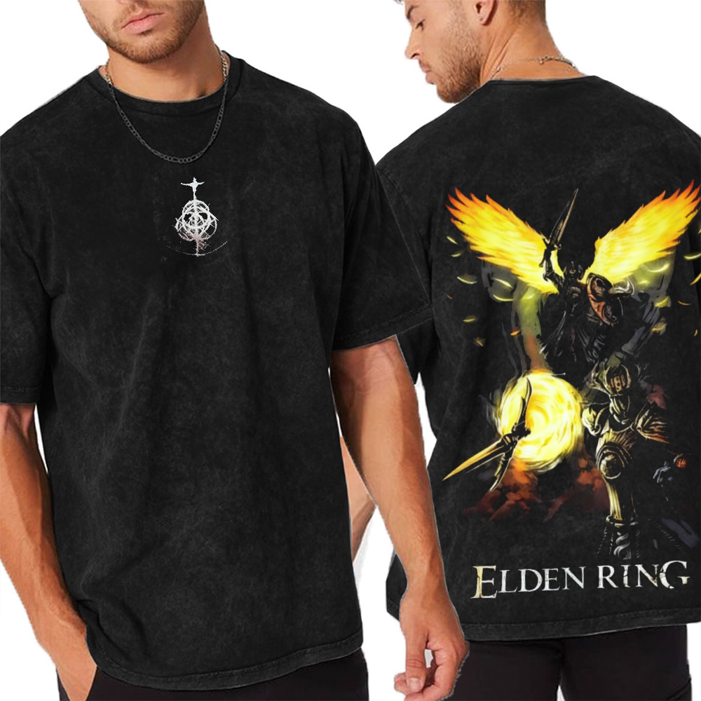 Elden Ring loreborn energy on lightweight Oversized Washed T-shirt/Crewneck/Hoodie